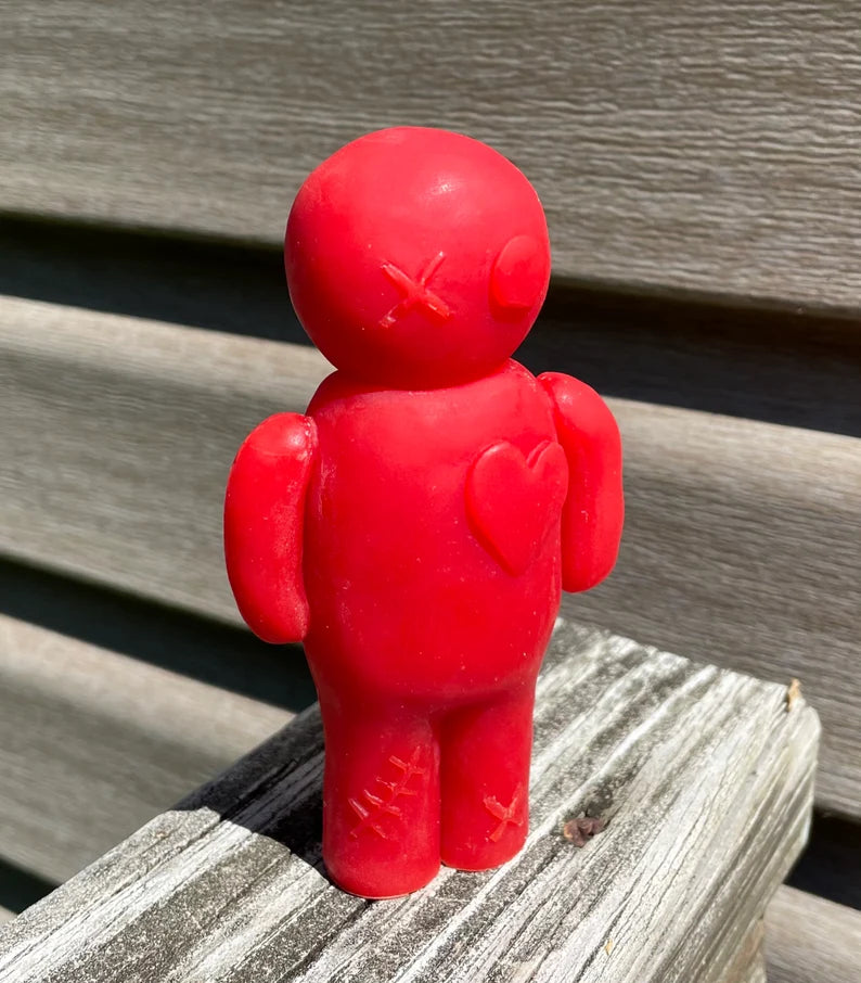 4.75” Silicone voodoo doll Mold - 3D candle mold - ritual spiritual pagan mold - homemade