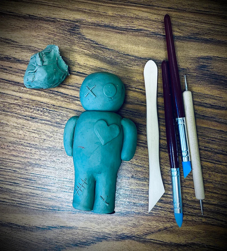 4.75” Silicone voodoo doll Mold - 3D candle mold - ritual spiritual pagan mold - homemade