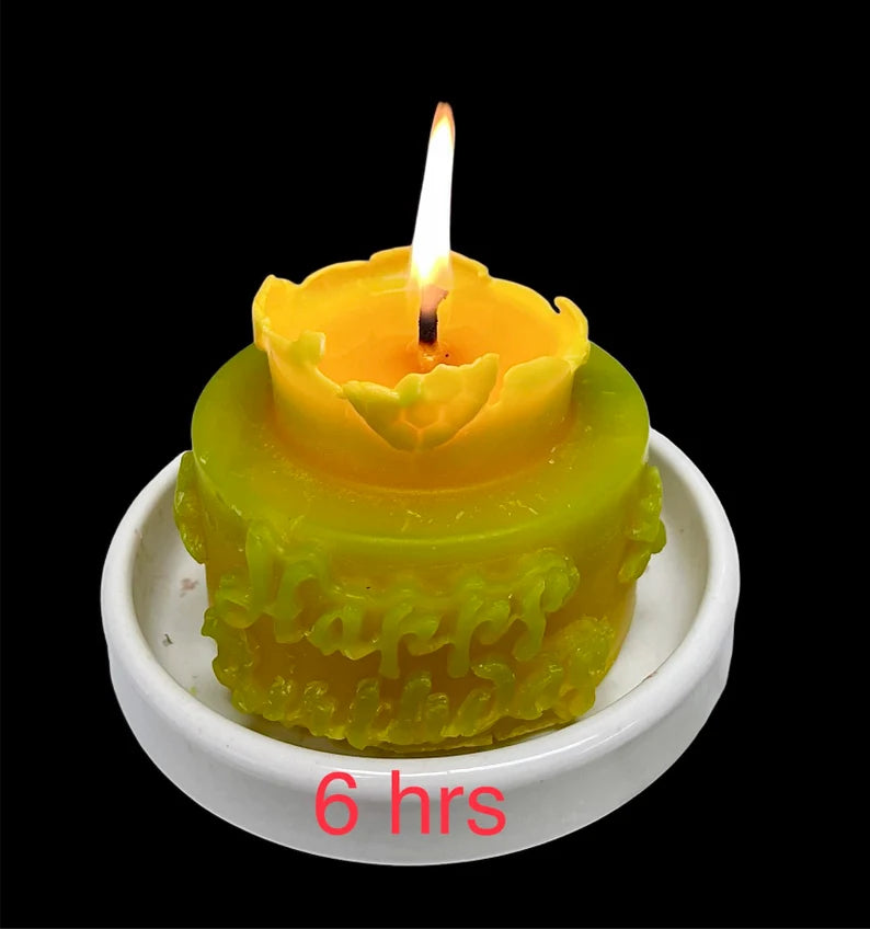2.75” 3D silicone birthday cake mold - candle soap resin mold - honeybee honeycomb mold - handmade