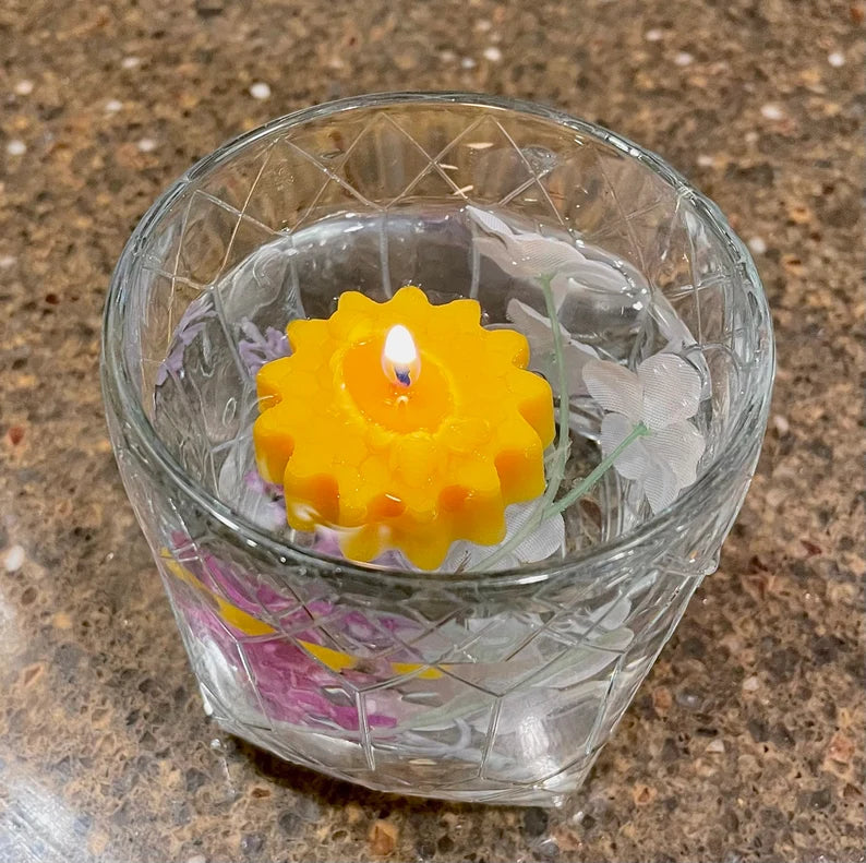 Silicone honey bee candle Mold - honeybee on honeycomb mold - floating candle mold - wax melt lotion bar - guest soap - chocolate mold