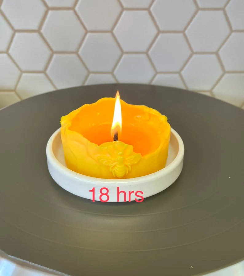 Silicone honeybee honeycomb pillar candle Mold - soap resin mold