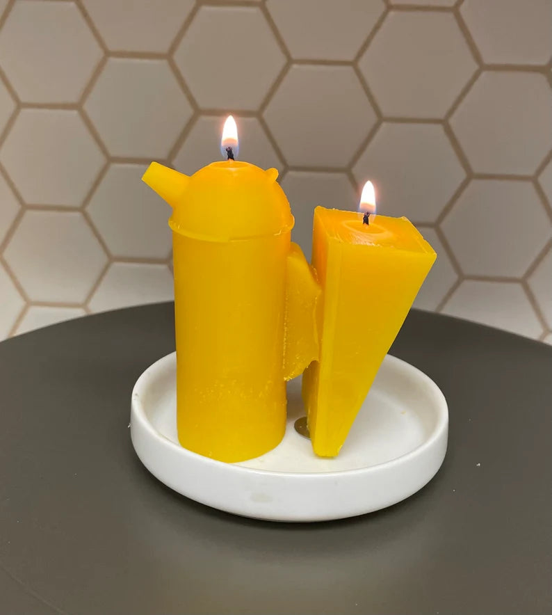 3.5” Silicone smoker Mold - beekeeping equipment - pillar candle soap resin ornament