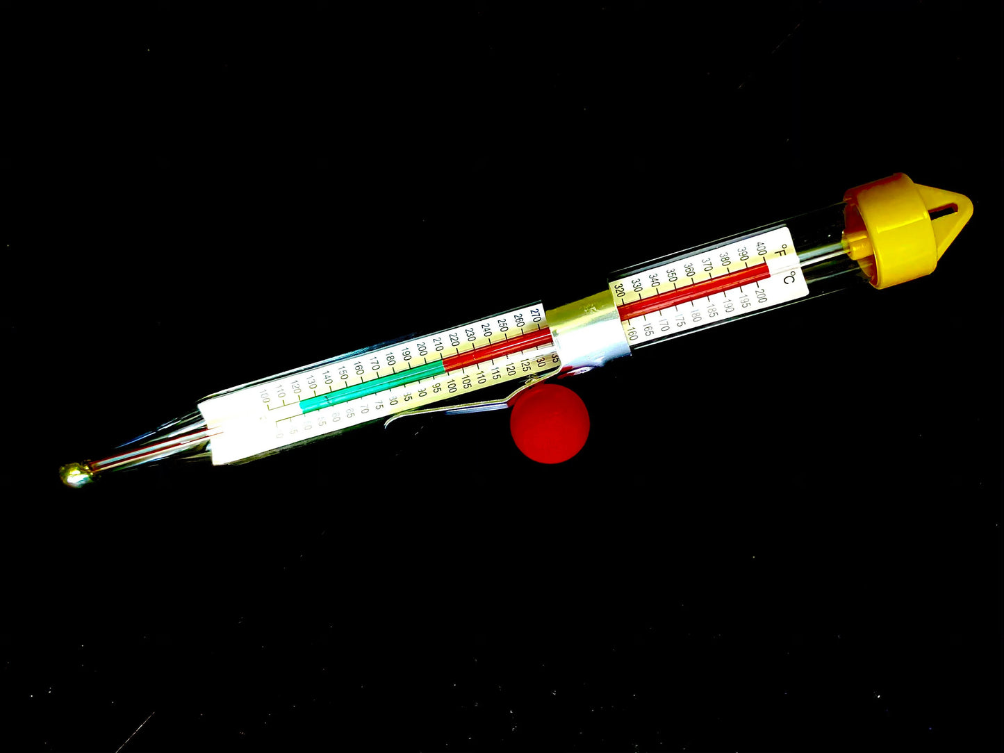 Glass thermometer 8.5” - high quality - candle making - candle deep fry