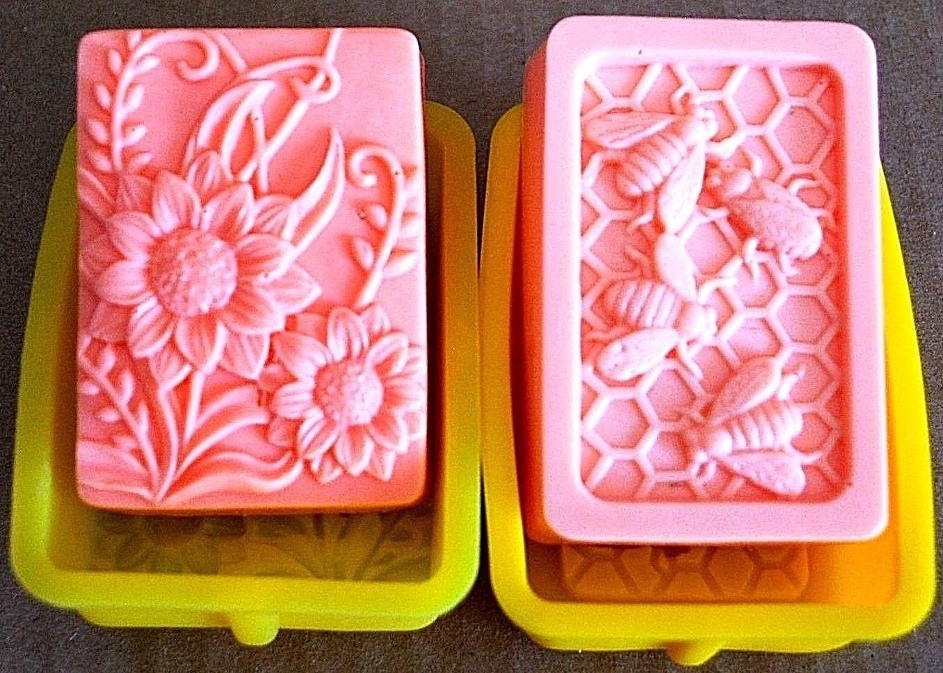 Beehive Flower Candle Molds Silicone 3D honeycomb Soap Candle Making  Supplies