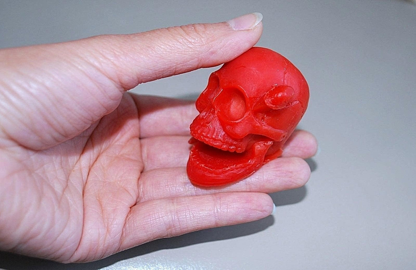 3D Silicone skull Mold - candle - soap - resin - halloween