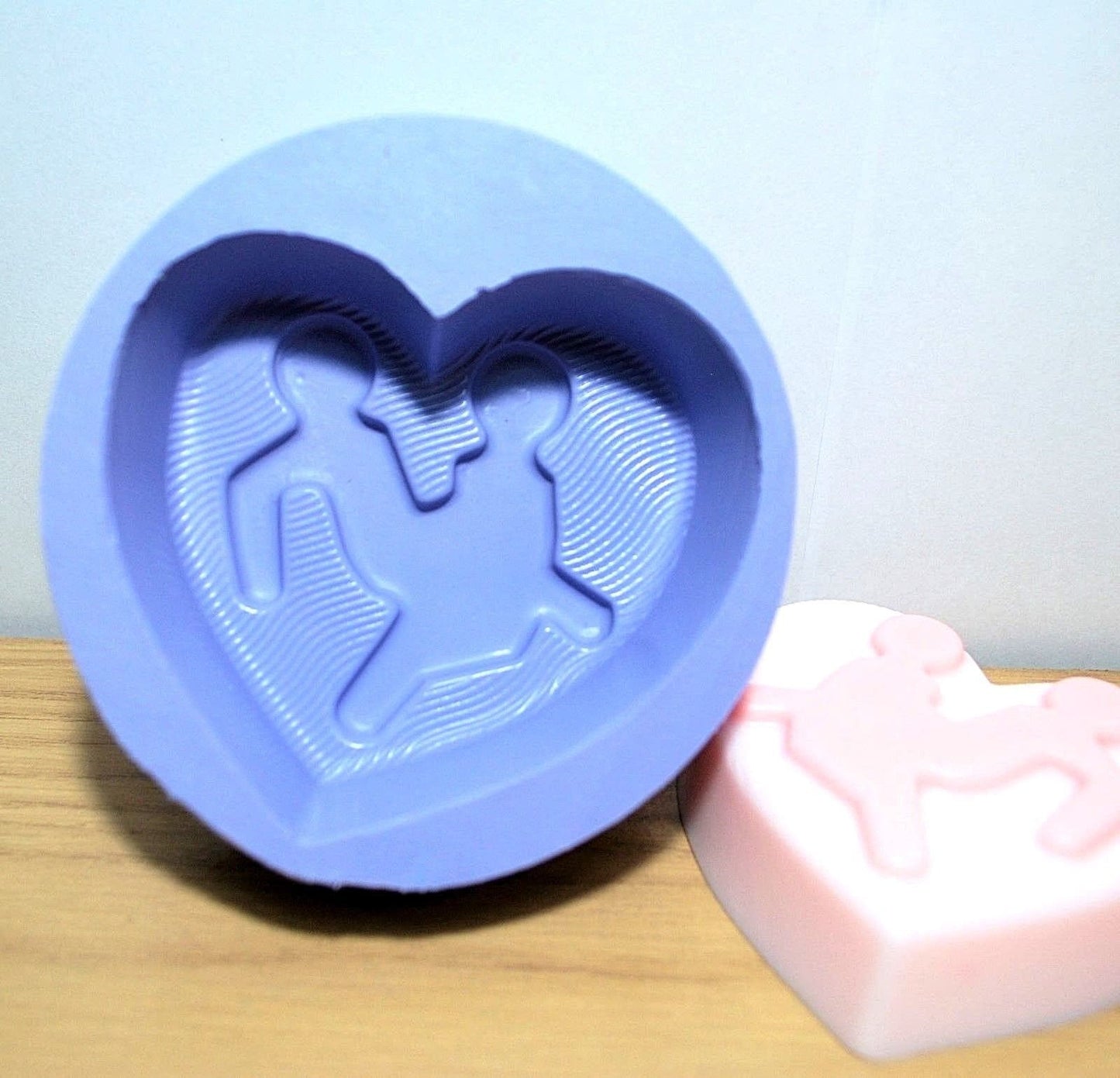 silicone soap mold - silicone heart mold - heart soap mold - adult soap mold - fun soap mold - homemade silicone mold