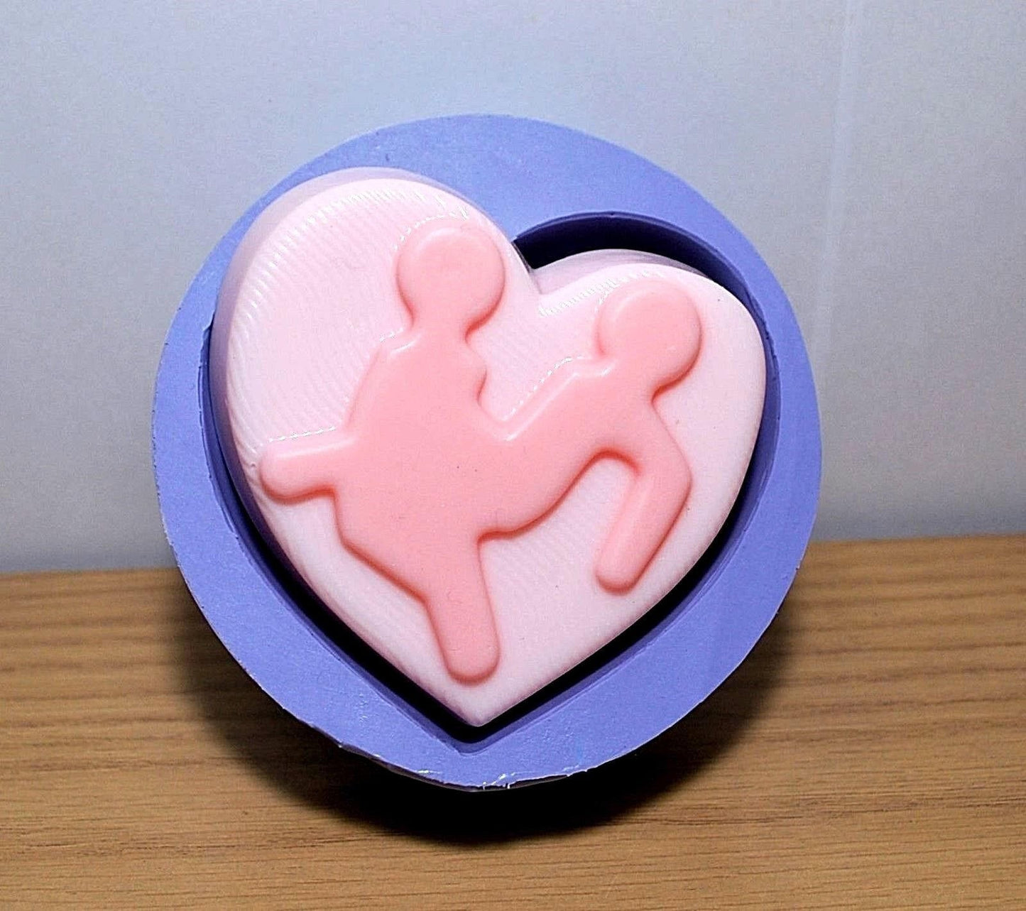silicone soap mold - silicone heart mold - heart soap mold - adult soap mold - fun soap mold - homemade silicone mold