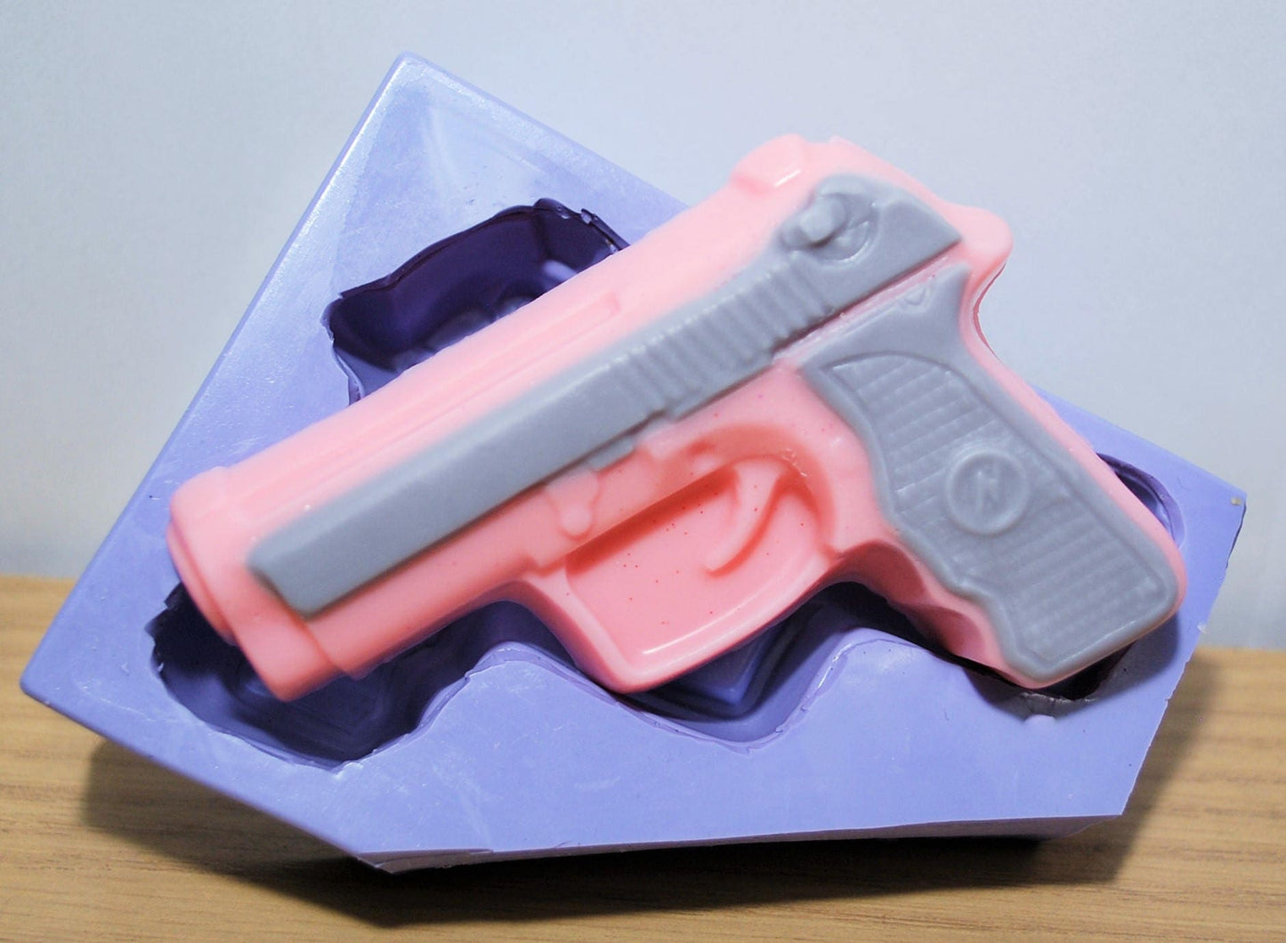 Silicone gun Mold - pistol - soap making - candle making - handgun - resin - homemade