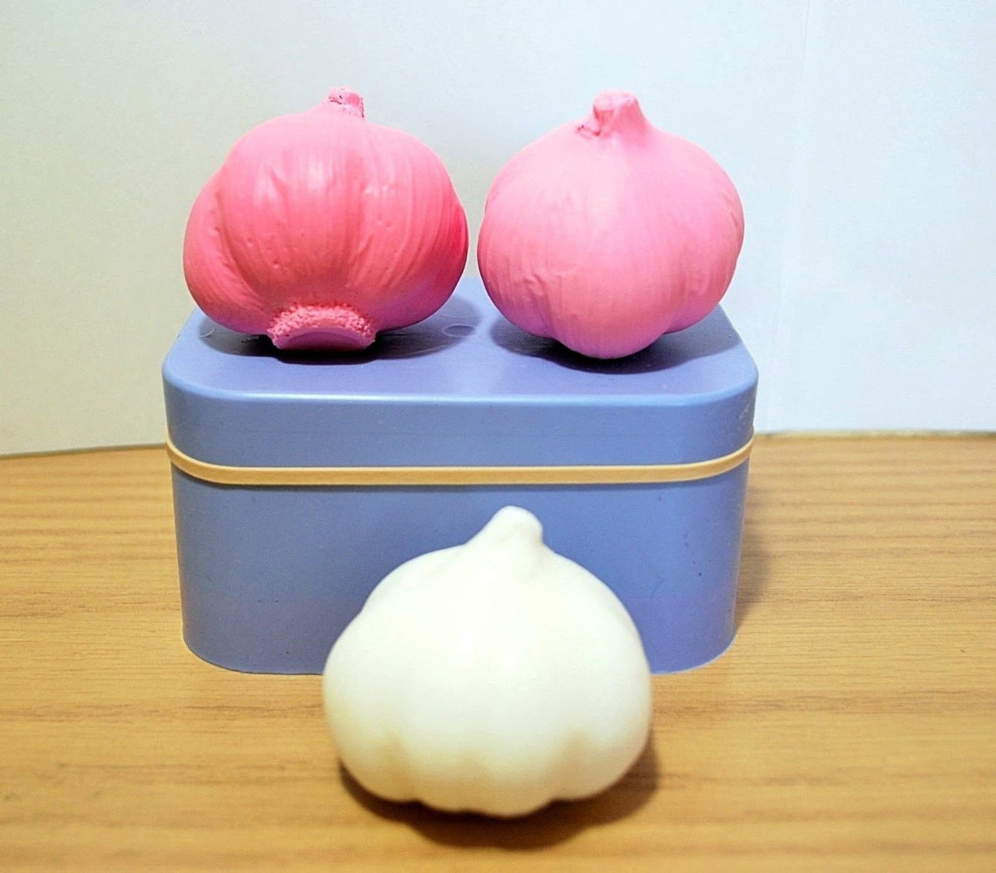 Silicone 3D garlic bulb mold - garlic candle soap mold - spell candle mold