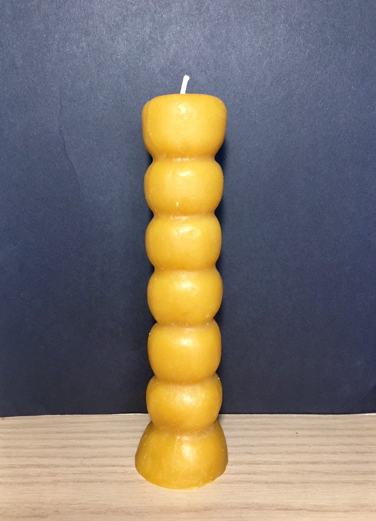 silicone pillar candle mold - 7 knob - seven day candle - taper - wishing - hoodoo - wicca - prosperity - spell - witchcraft