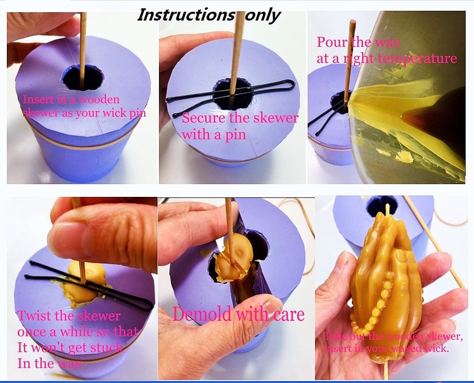 4.5'' 3D Silicone mushroom Mold - Silicone mushroom candle soap resin concrete mold