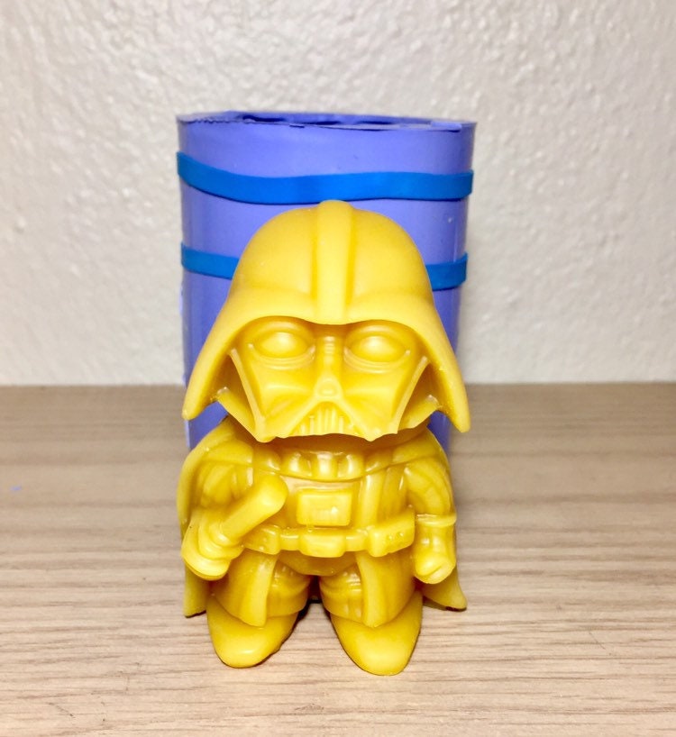 3D Silicone Darth mold - pillar candle soap resin Mold homemade - handmade