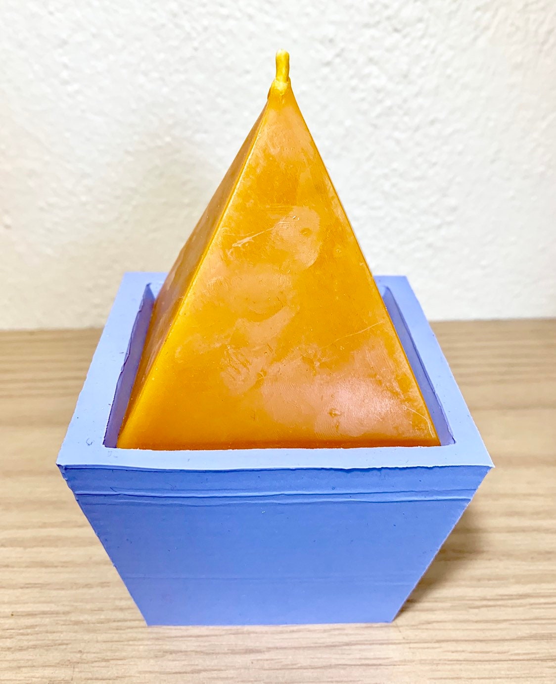 Silicone pyramid Mold - pyramid candle soap mold - chakra candles - pillar candle mold