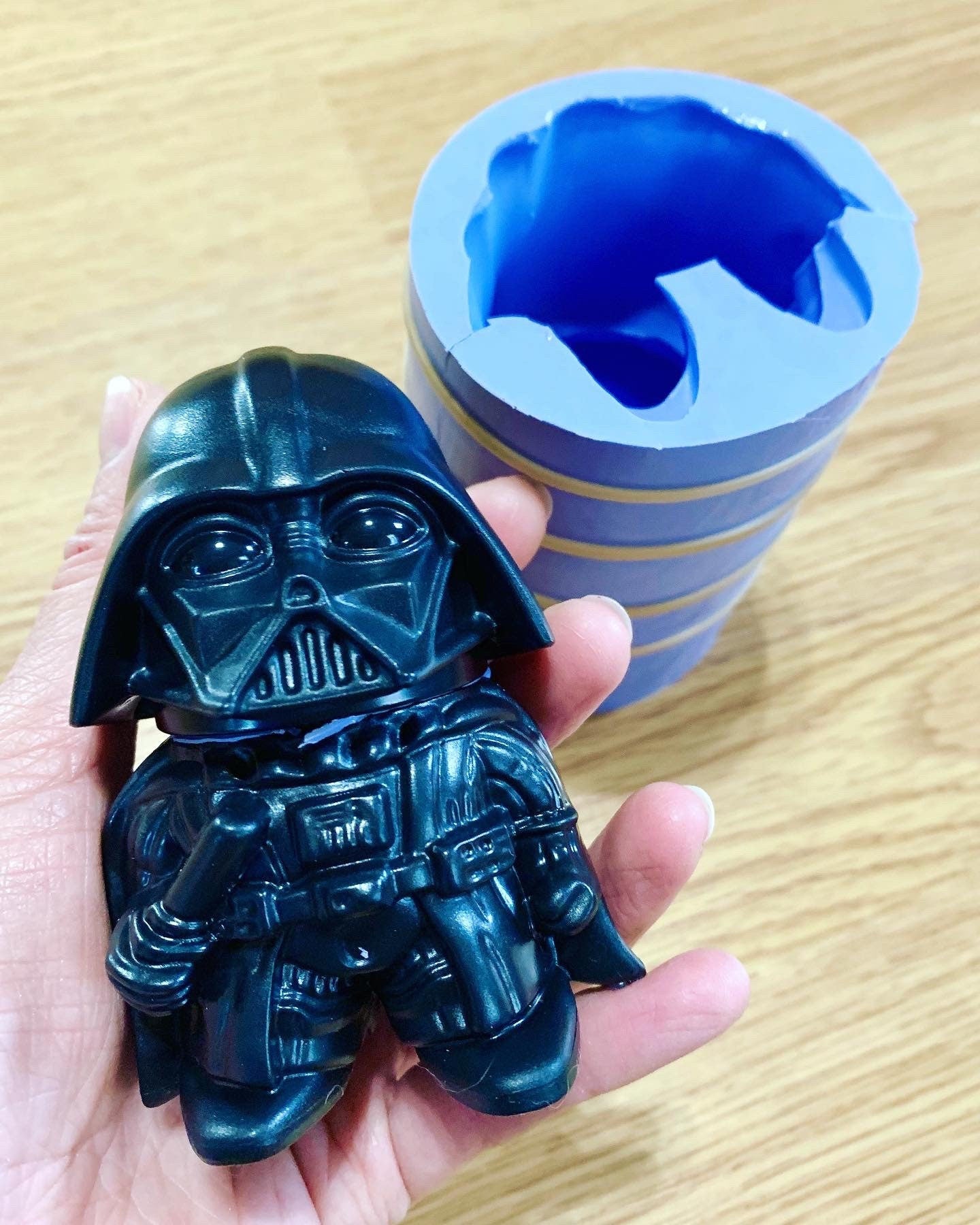 3D Silicone Darth mold - pillar candle soap resin Mold homemade - handmade