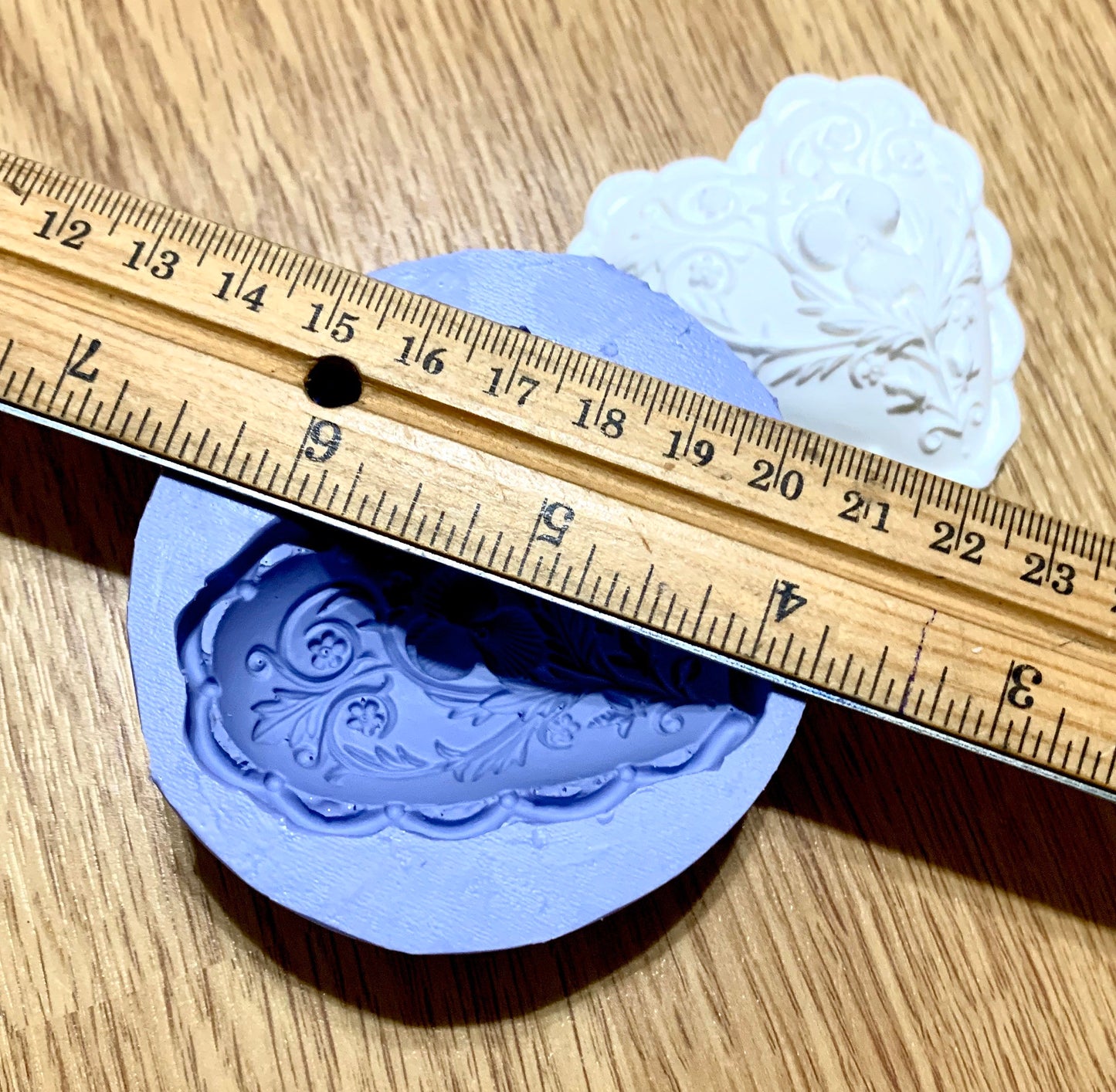 silicone heart ornament mold - resin soap mold - Guest soap - floral heart - paper weight
