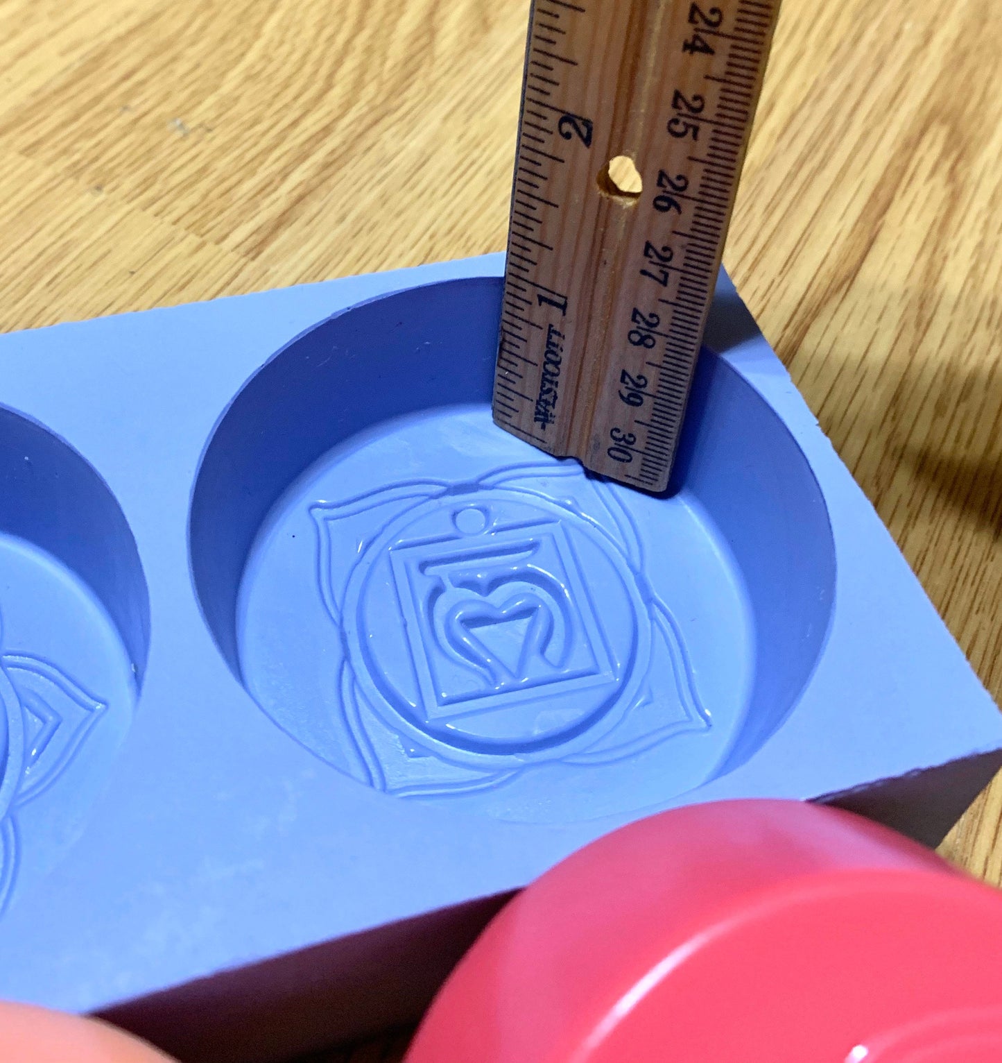 silicone chakra soap candle mold - 3 cavities - symbol mold - resin mould - homemade