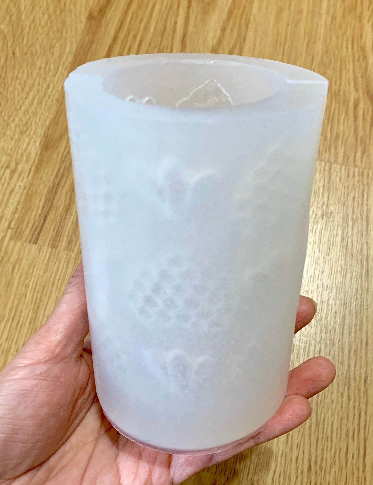 Silicone honeybee Pillar candle Mold - honeycomb - homemade 4”