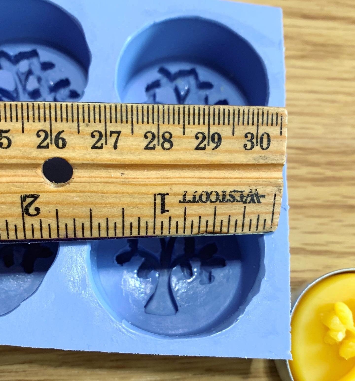 Silicone life tree Tea light candle Mold - wax melt lotion bar mould - 4 cavity Homemade