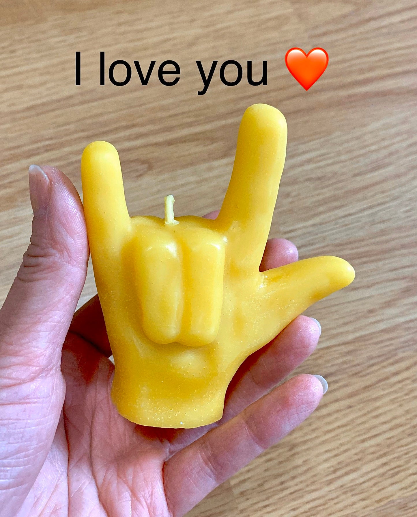 3D Silicone hand candle Soap Mold - resin mold - sign language I love you - finger