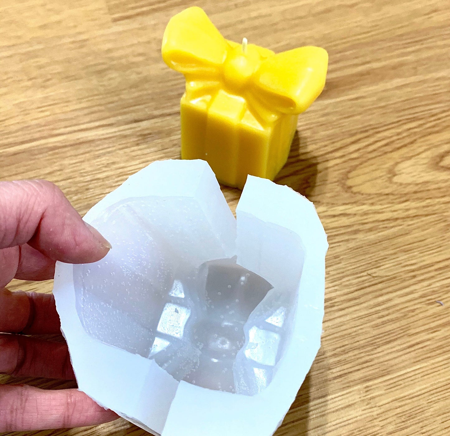 3D Silicone gift box candle soap Mold - resin mold - homemade