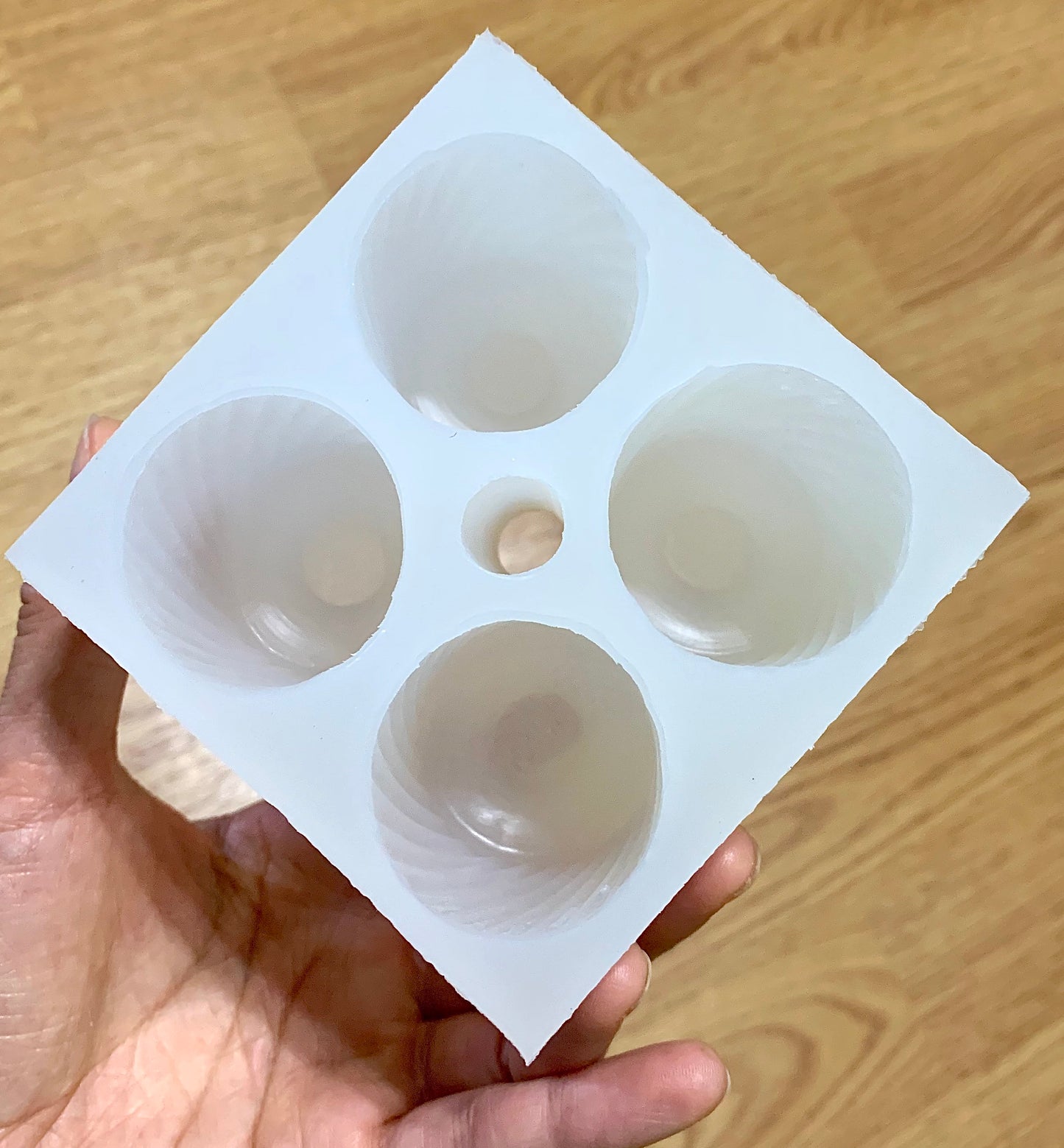 silicone candle mold - silicone votive mold - votive candle mold - 4 cavity mold - silicone soap mold - fluted candle mold - easy release