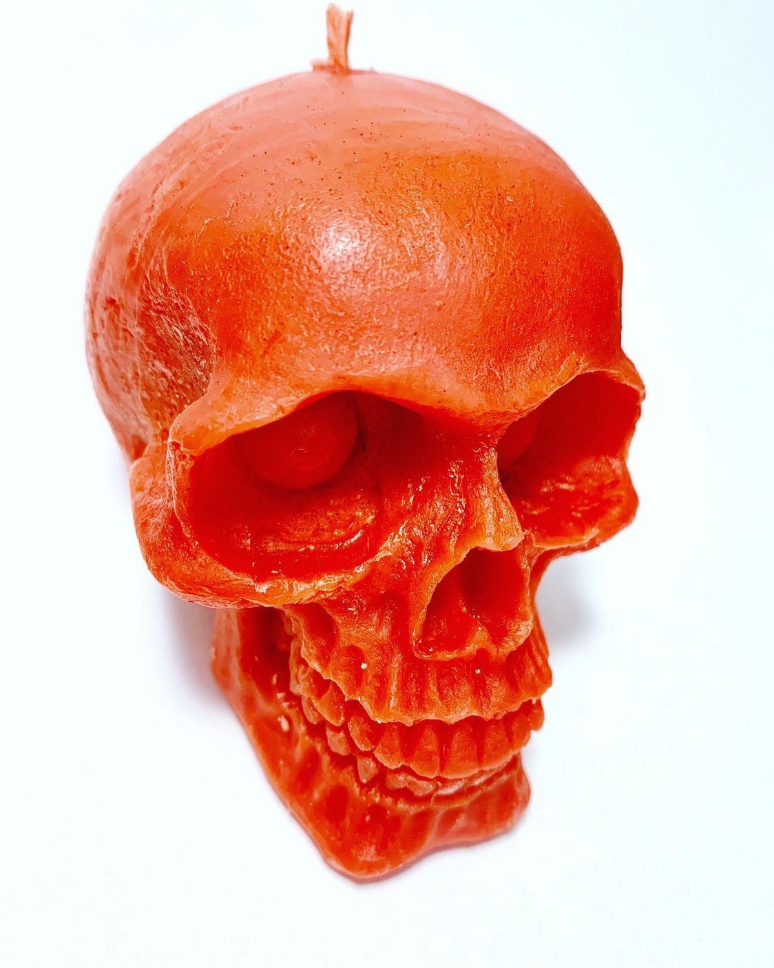 3D beeswax skull candle - halloween candle - wicca spell chakra candle
