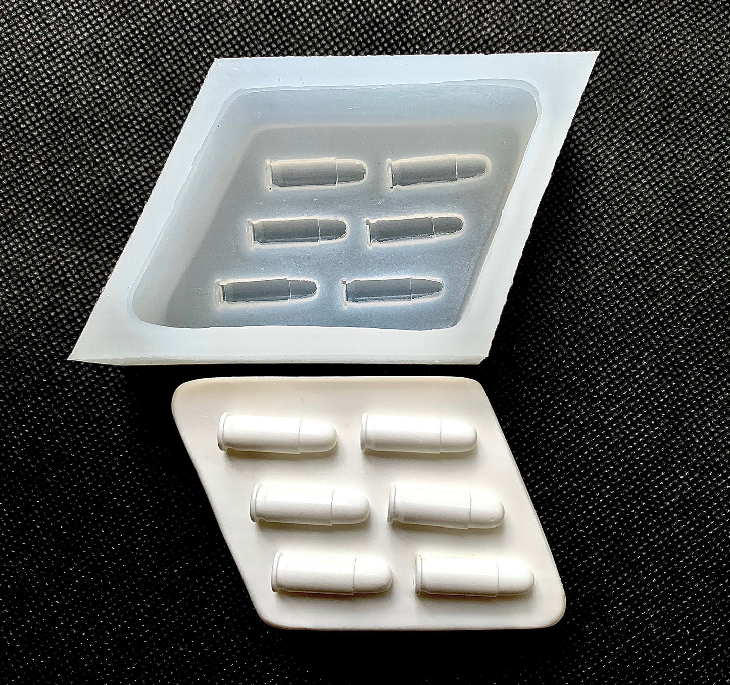 Silicone bullet soap Mold - massage bar mould - hunter's soap - lotion bar mold - Homemade