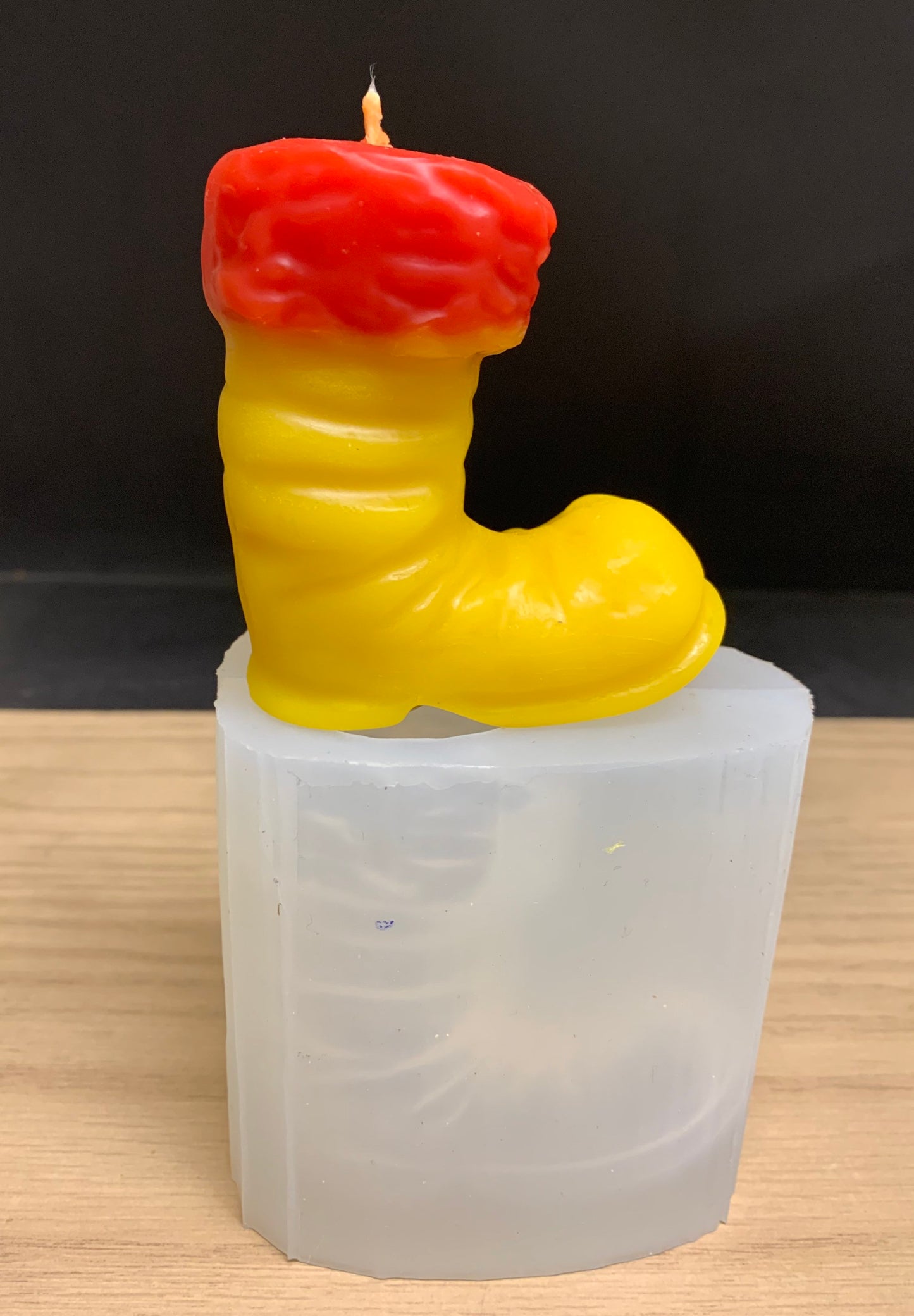 Silicone Santa’s boot Mold - 3D boot mold - silicone candle soap mold - homemade mold - Christmas holiday mold