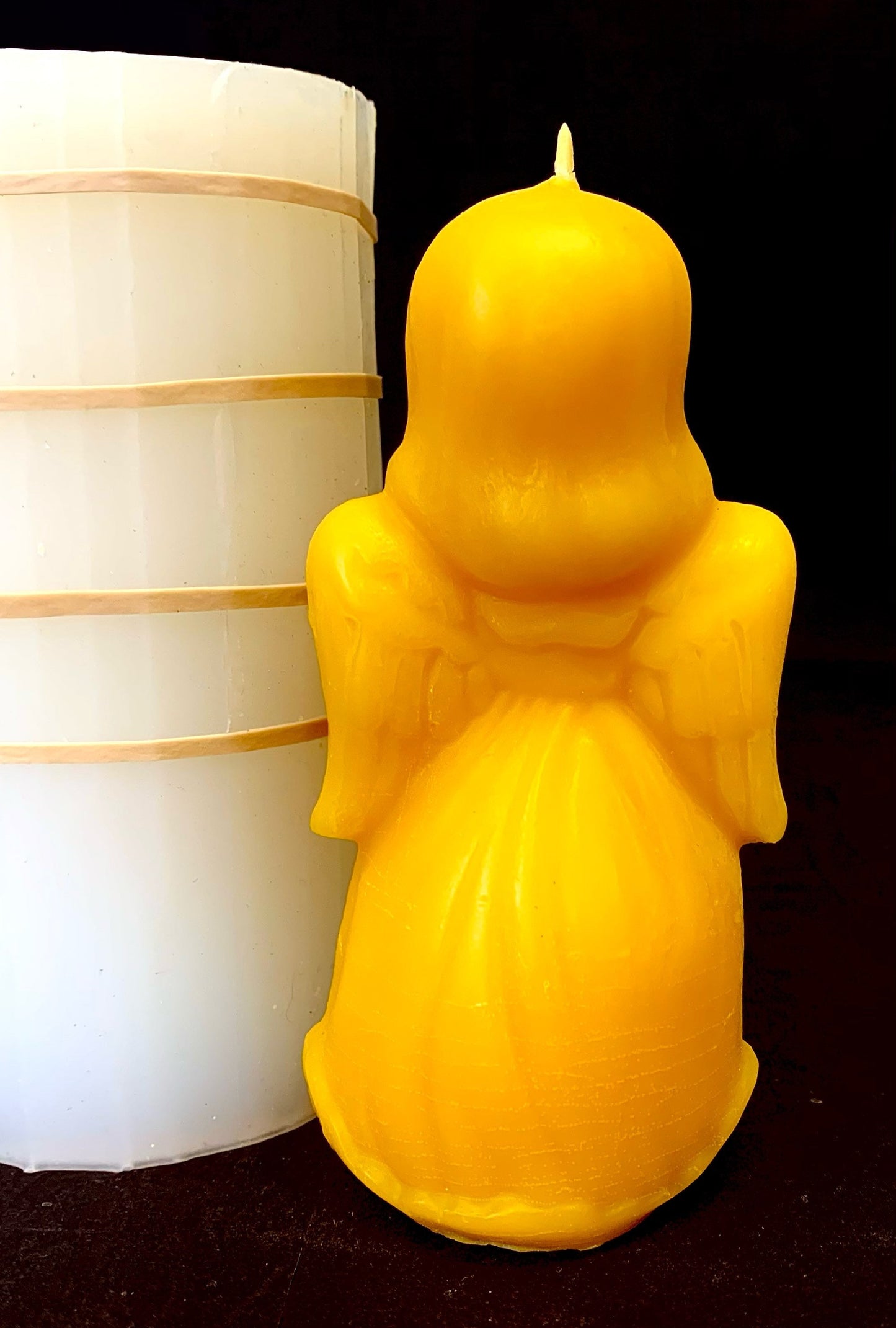 3D Silicone Praying angel Mold - homemade candle soap resin mould - 4.7”