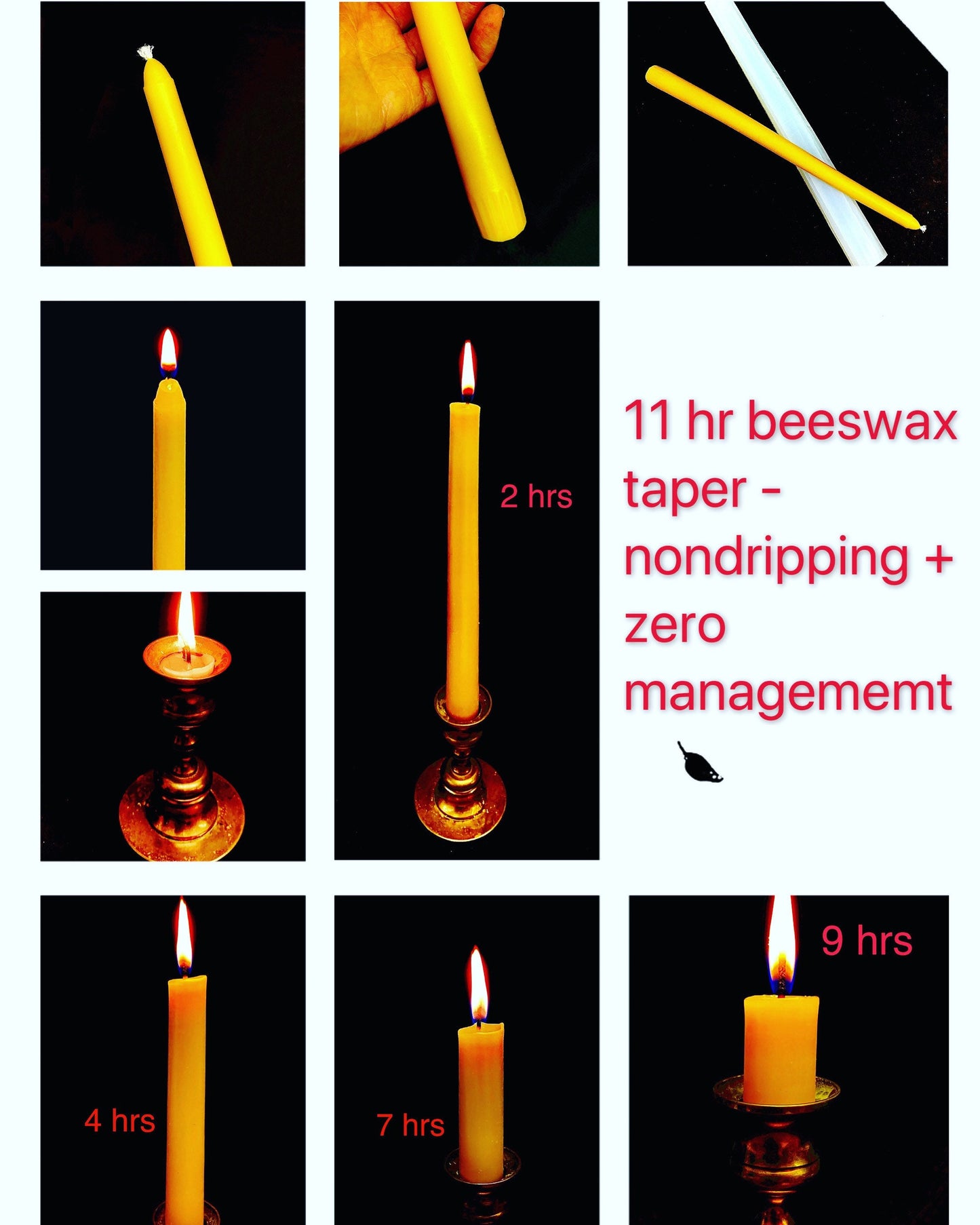 Silicone long taper candle mold - single cavity - 11.75” - wavy taper