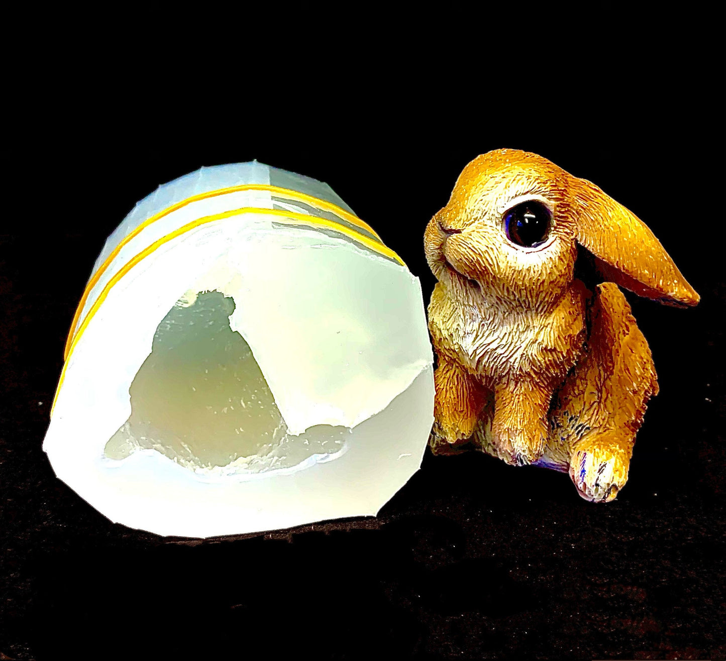 Silicone bunny Mold - 3D rabbit mold - Silicone rabbit Mold - silicone soap mold - easter bunny - candle mold - easy release