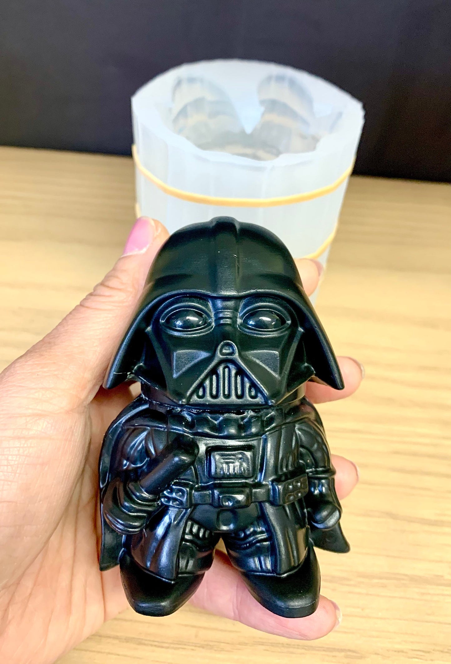 3D Silicone Darth mold - pillar candle soap resin Mold homemade - handmade