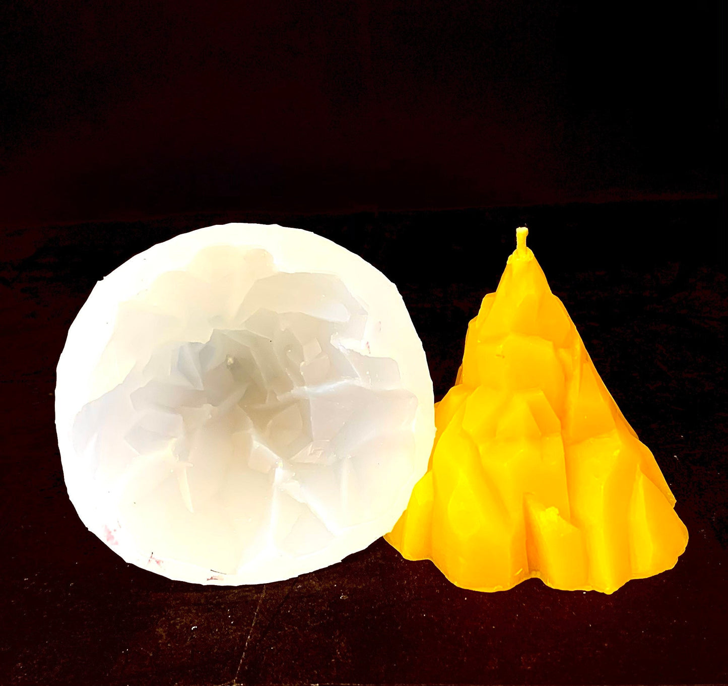 3D silicone iceberg mold - food grade - candle soap resin