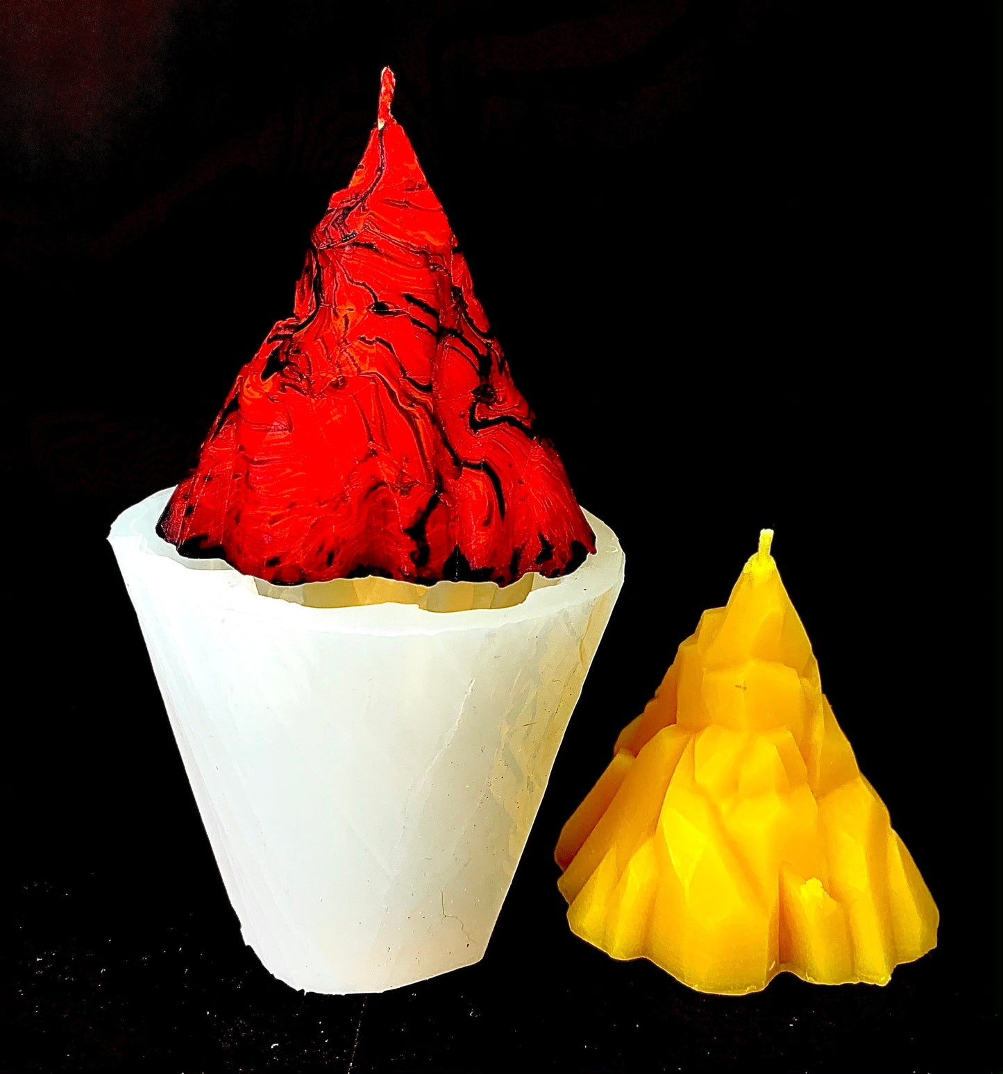 3D silicone iceberg mold - food grade - candle soap resin