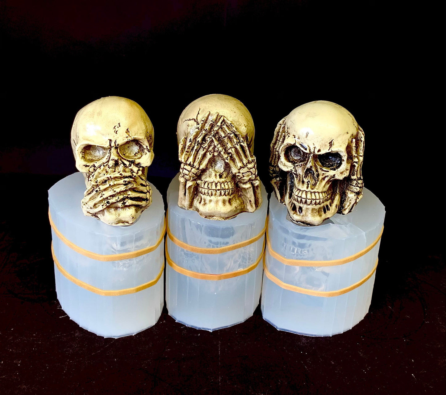 3D Silicone skull Mold - skull candle mold - skull soap mold - homemade - pillar - halloween