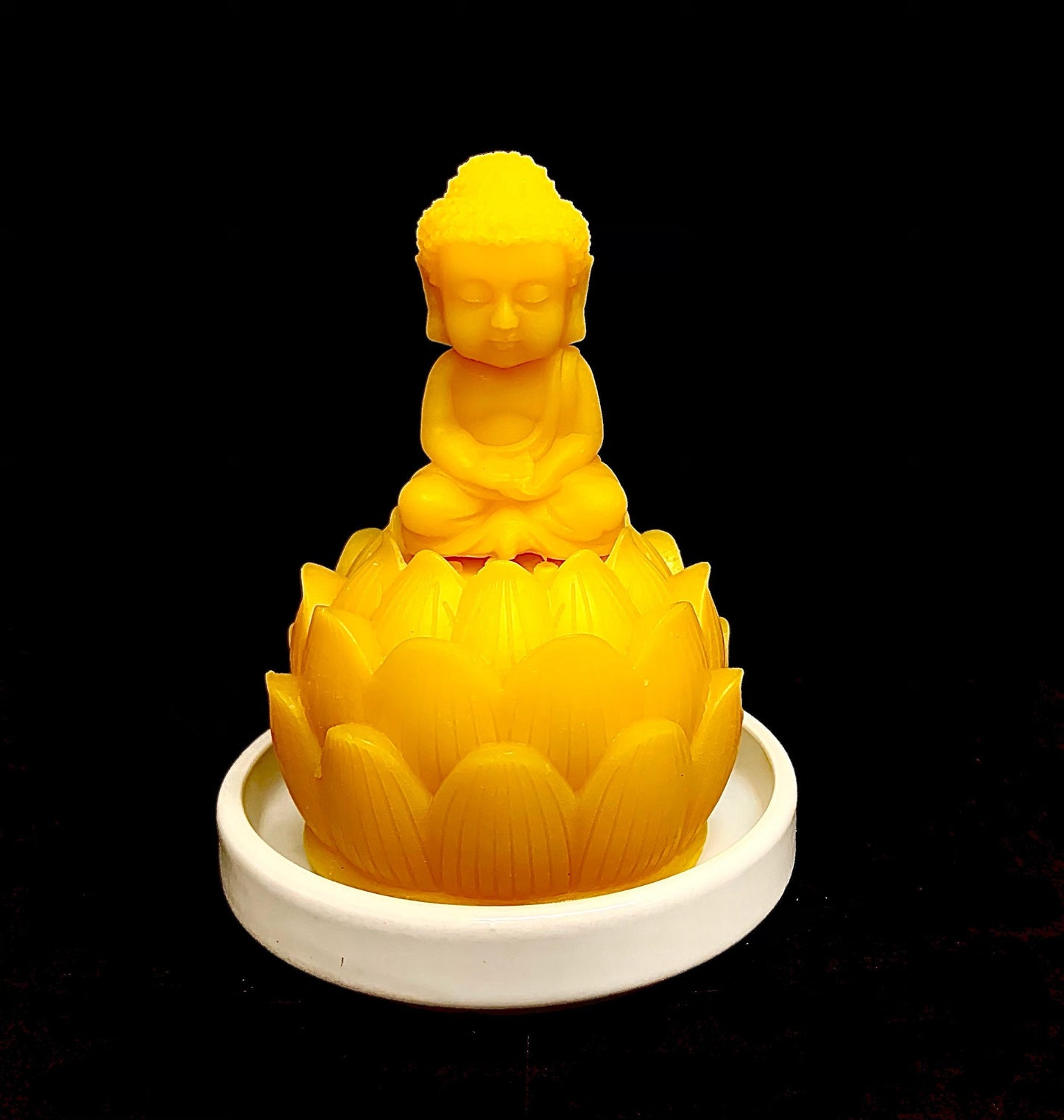 100% Pure beeswax lotus flower candle - decorative - candle gift