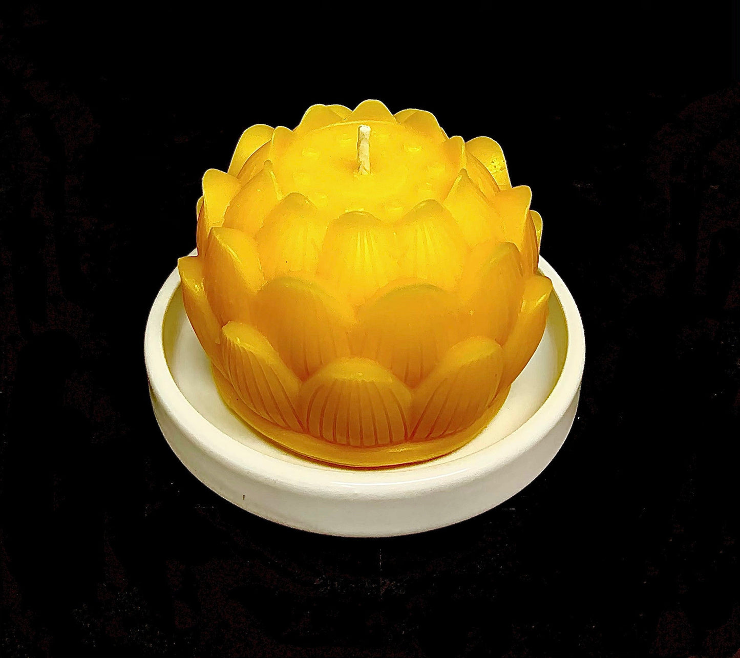 100% Pure beeswax lotus flower candle - decorative - candle gift