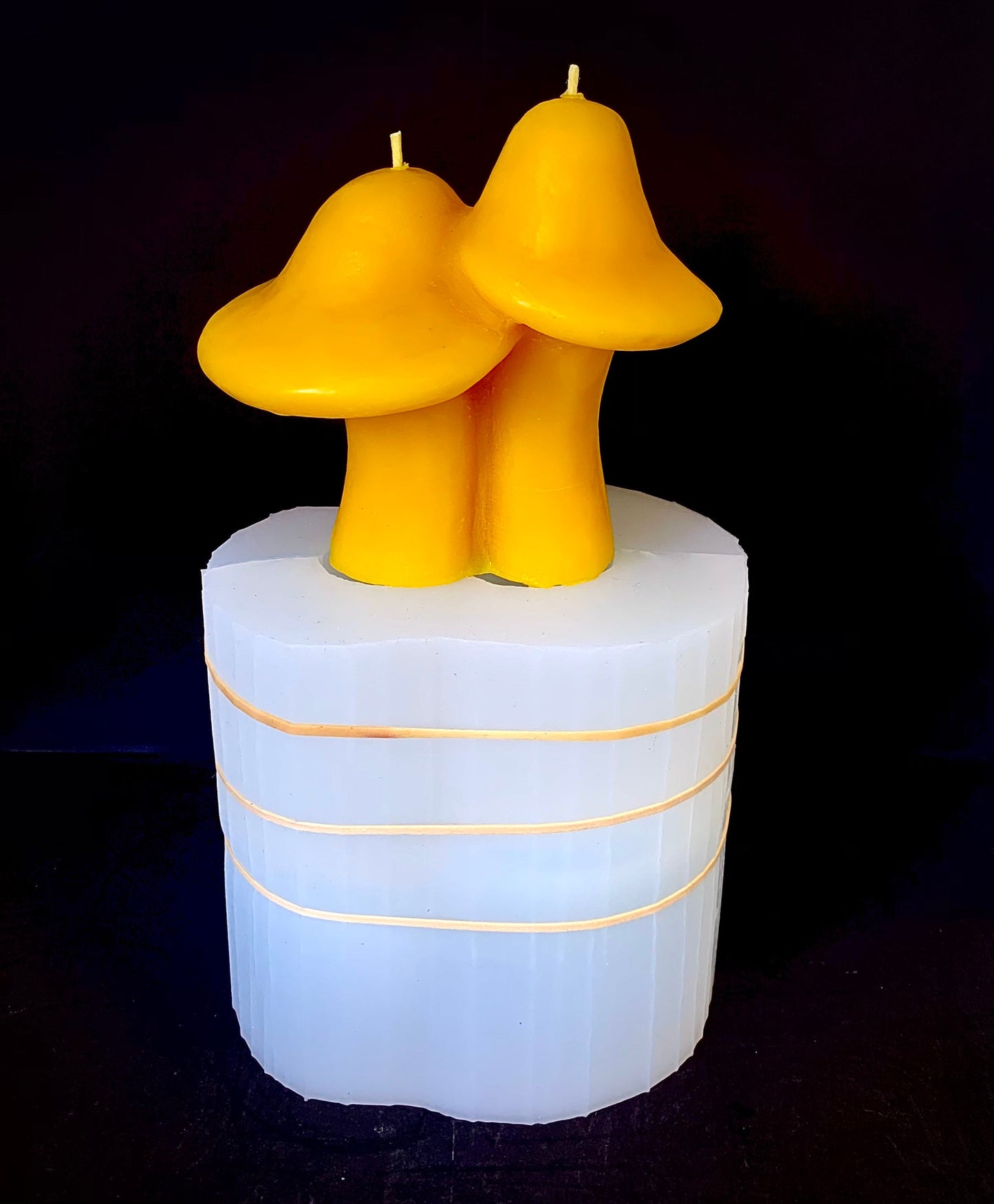 4.5'' 3D Silicone mushroom Mold - Silicone mushroom candle soap resin concrete mold