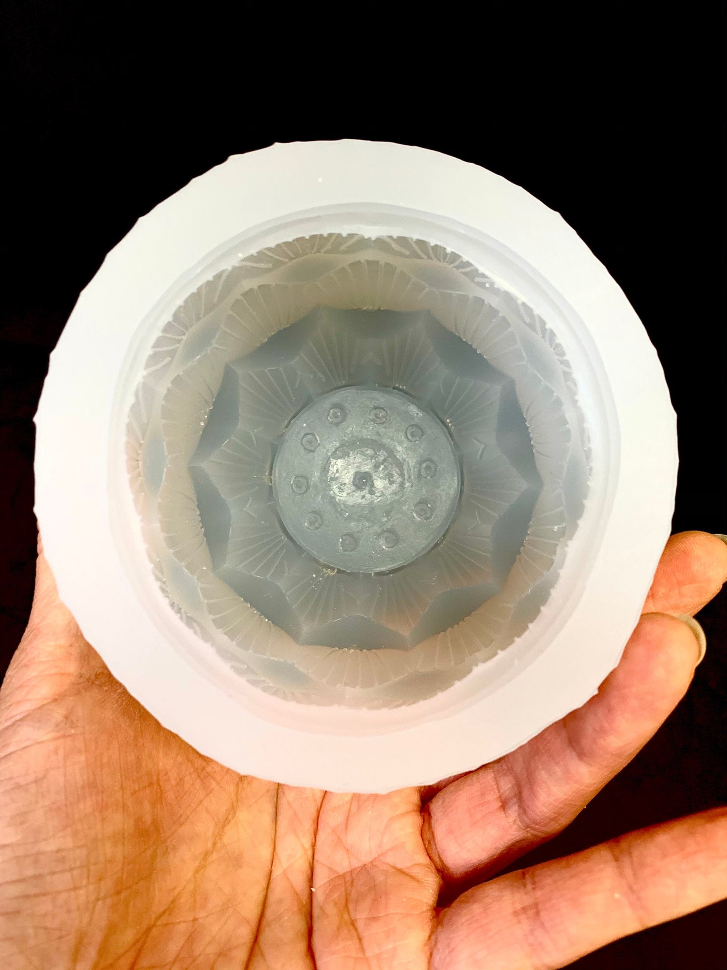 3D silicone Lotus flower candle mold - lotus soap resin mold - homemade silicone pillar candle mold