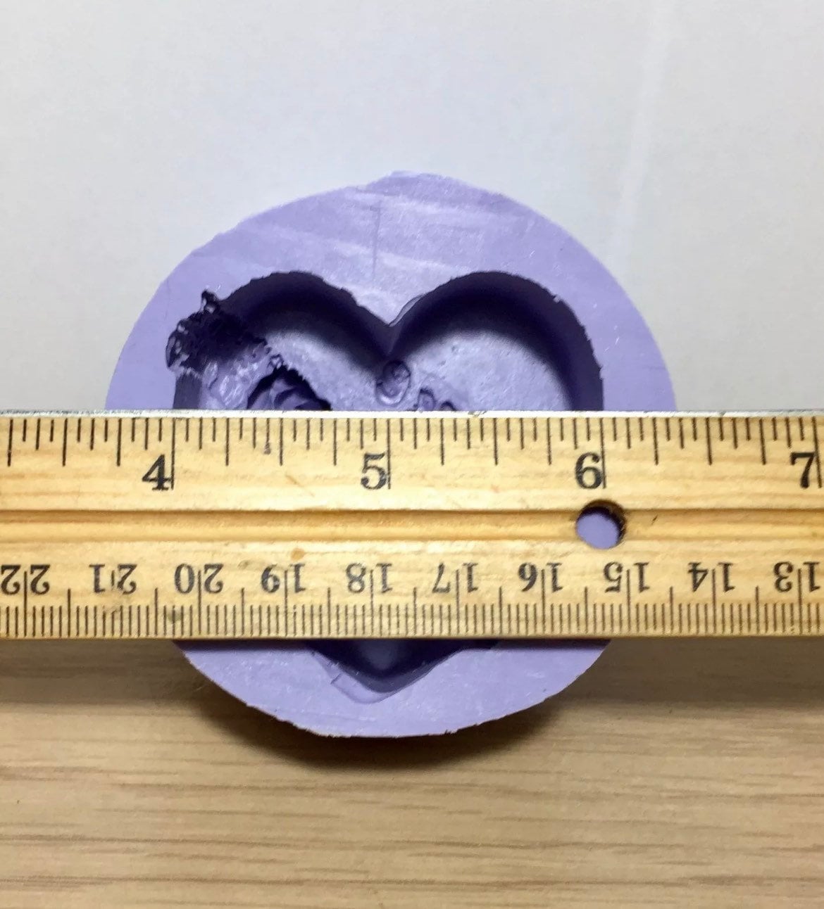 silicone heart mold - candle resin soap mold - Valentine candle mold - Guest soap - rose heart - 2”