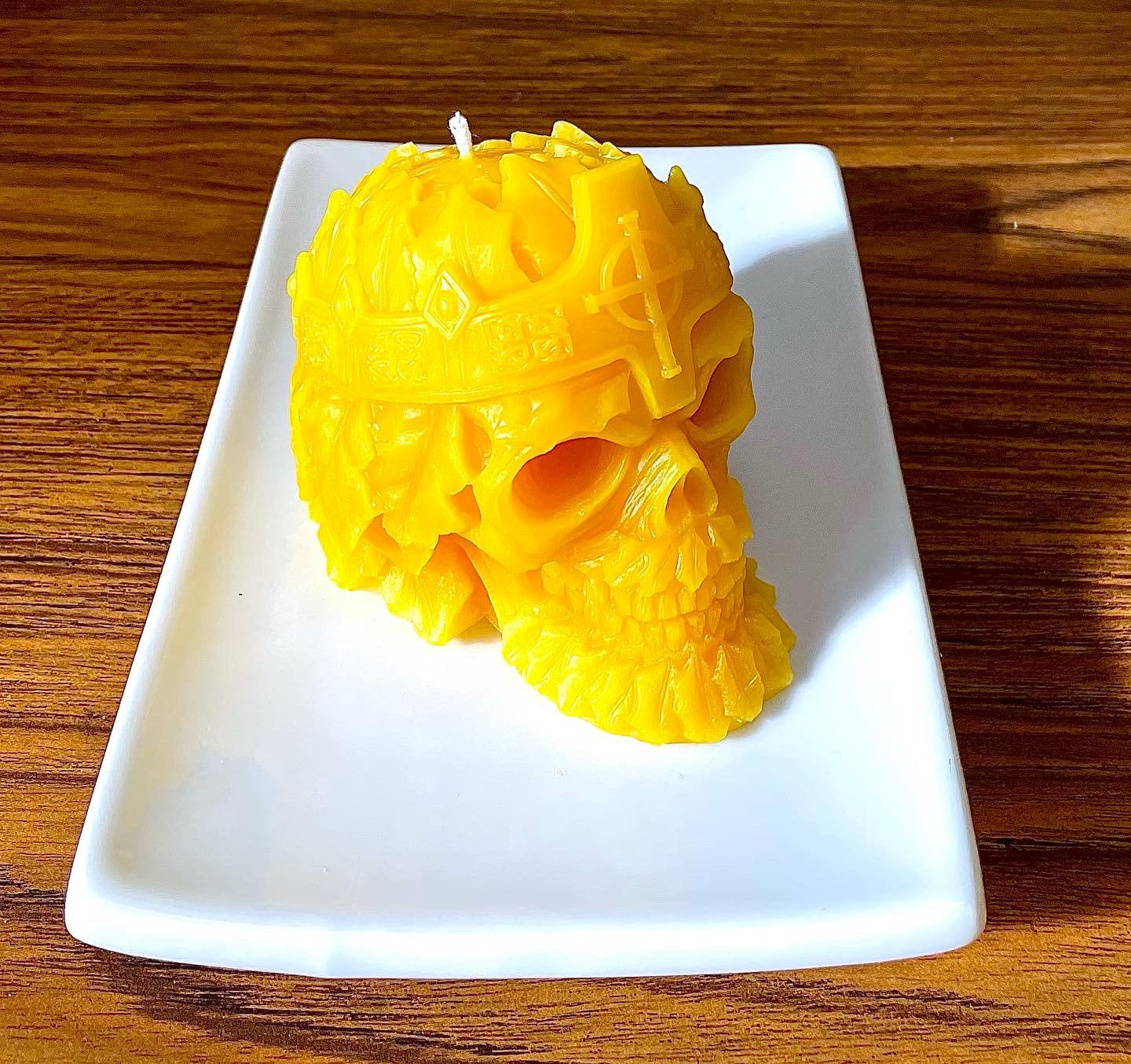 3D Silicone Greenman forest king skull Mold - skull candle soap resin mold