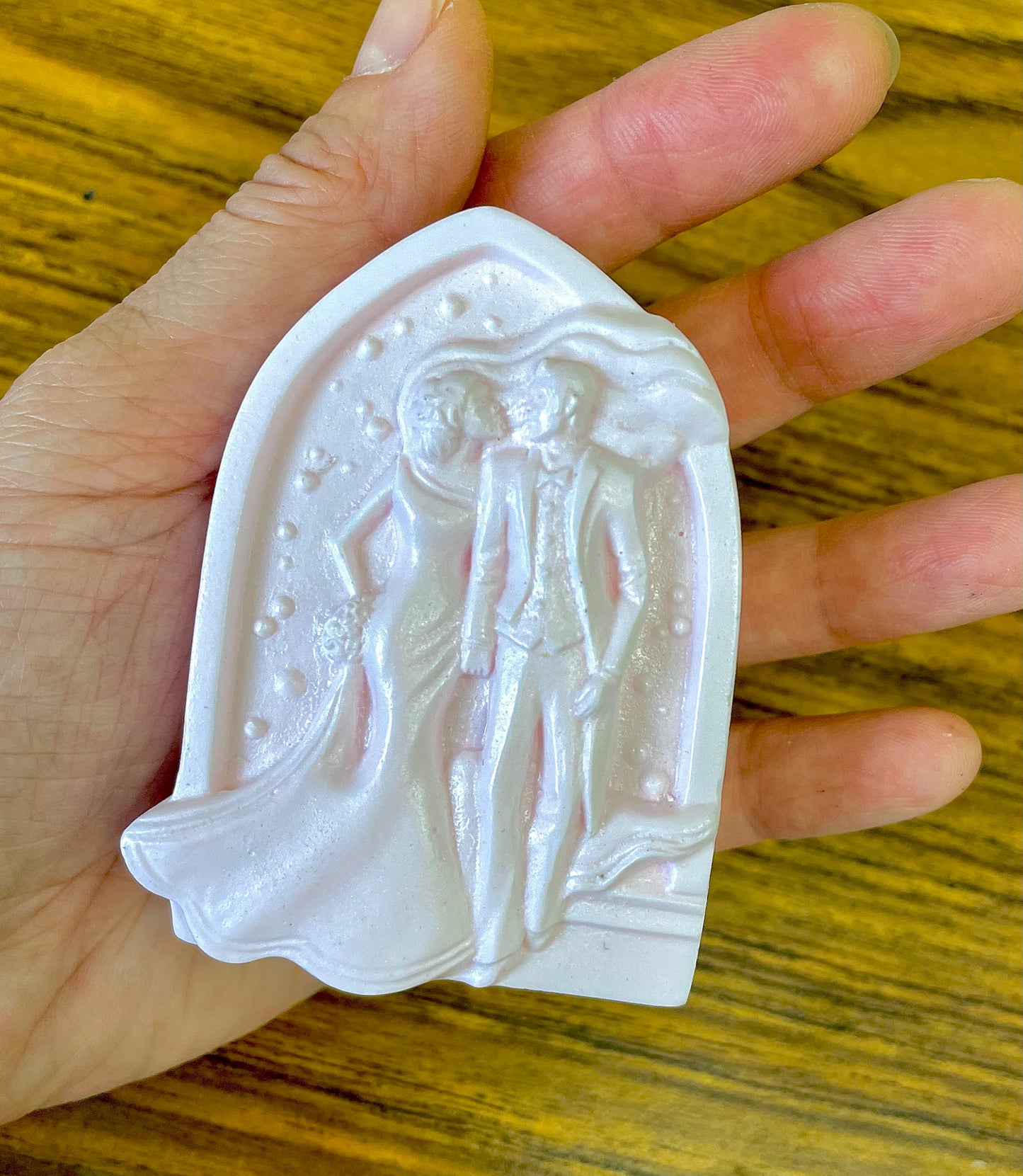 Silicone wedding marriage Mold for soap - wedding favor soap mold - lotion bar mold - food grade