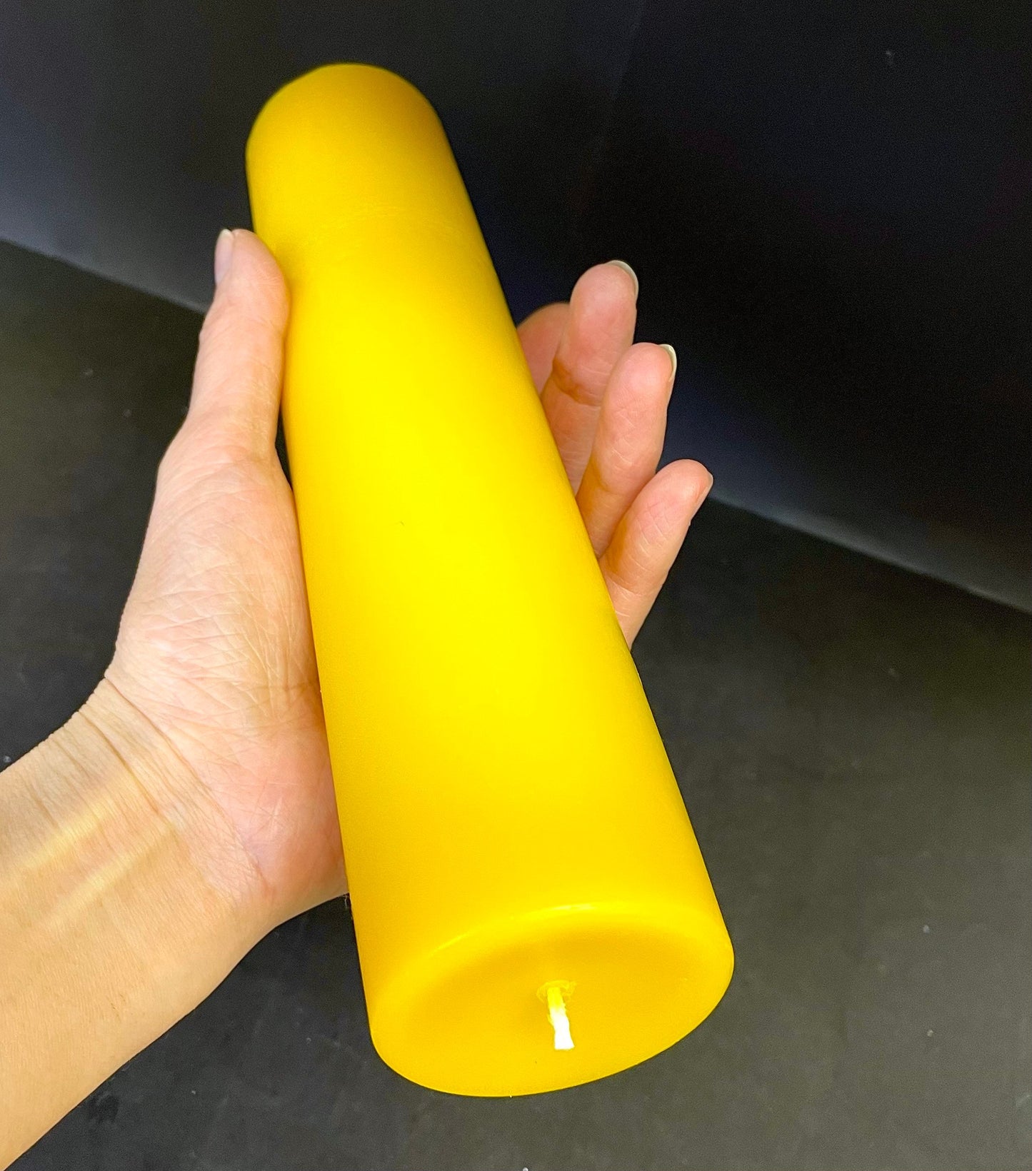 2”x 9.5” silicone pillar candle mold - concave top - soap resin mold - handmade