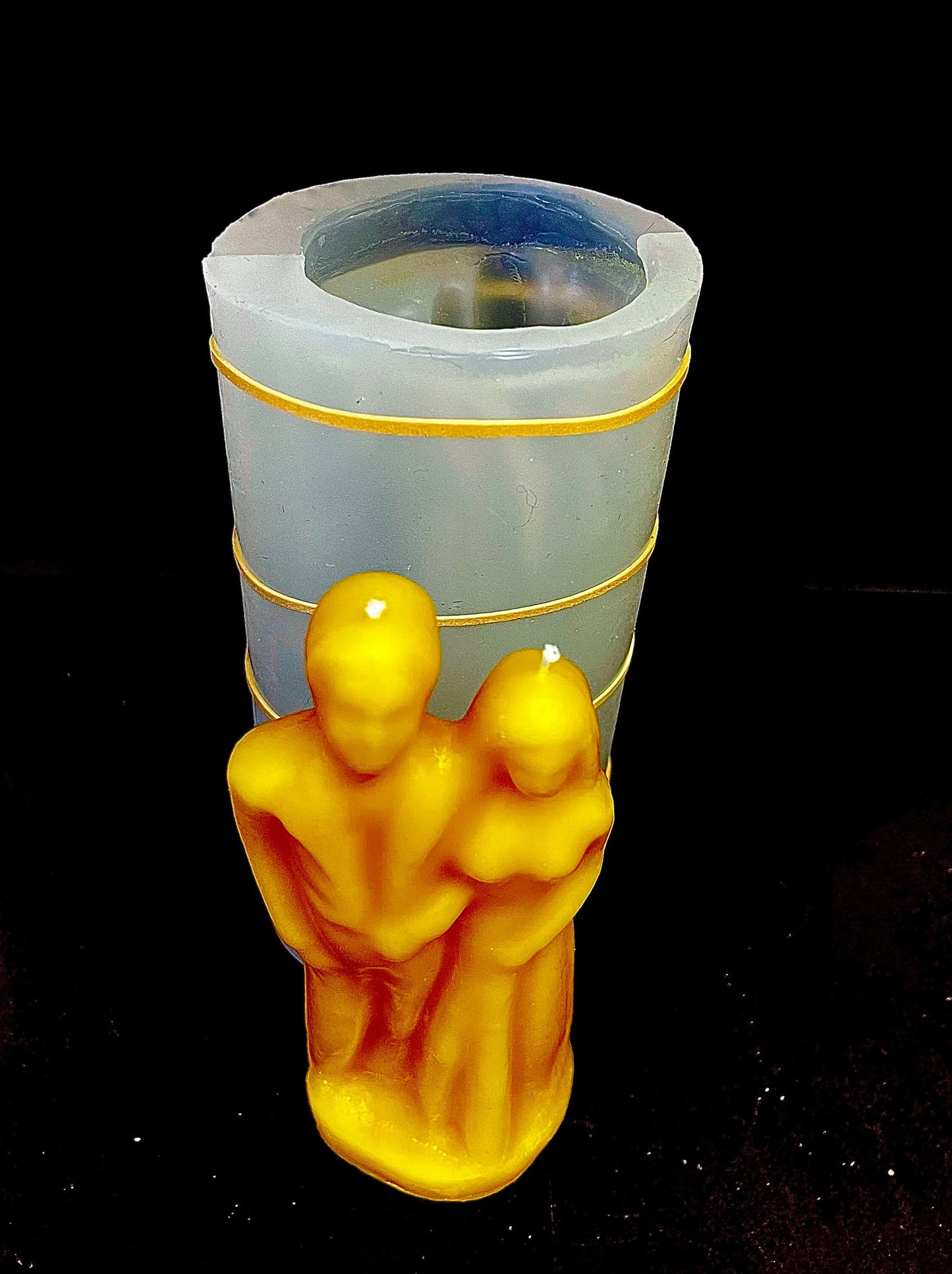3D wedding candle mold - marriage candle mold - pillar candle - pagan altar candle mold - homemade - wicca spell candle
