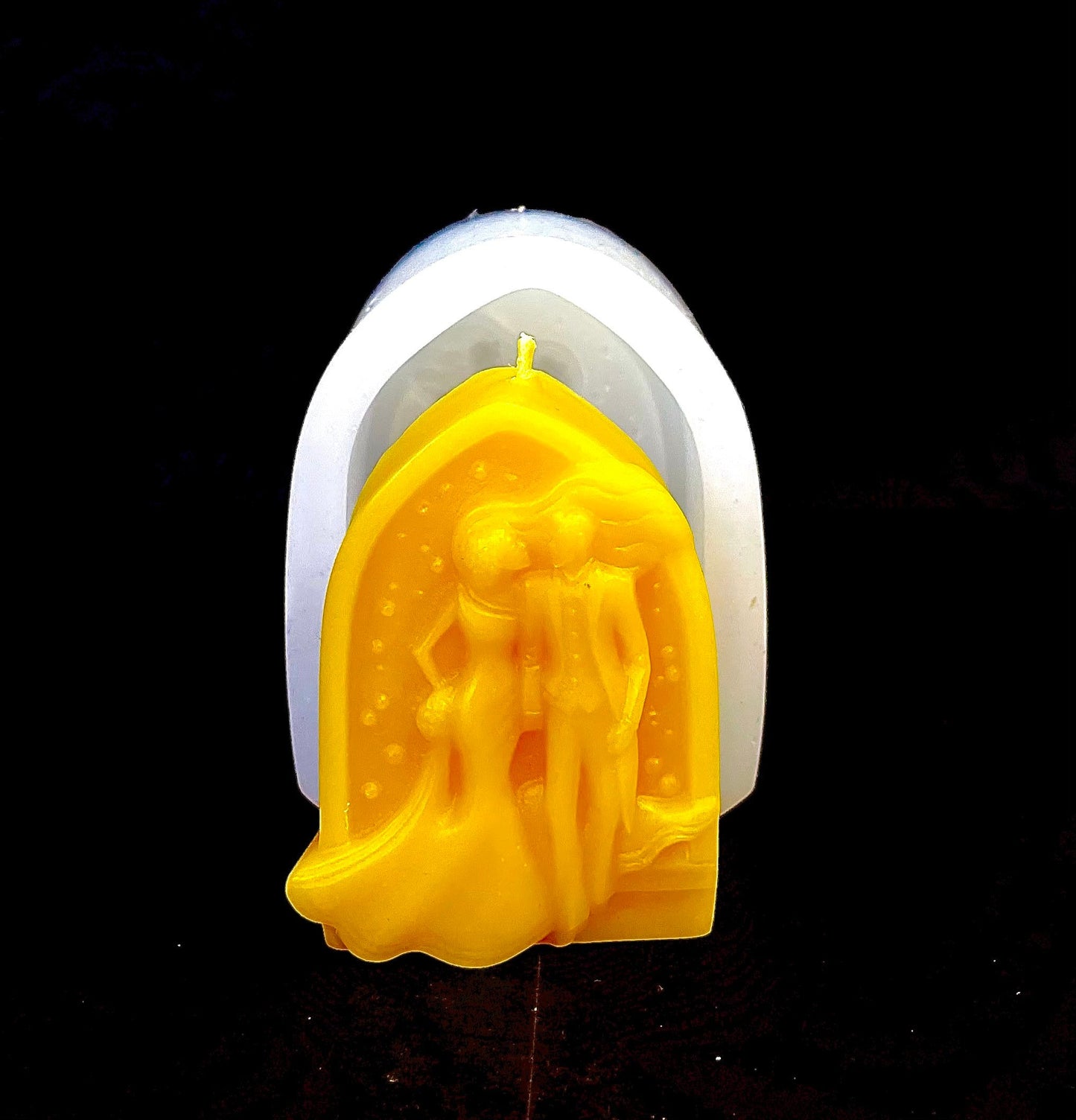 Silicone wedding marriage Mold for soap - wedding favor soap mold - lotion bar mold - food grade