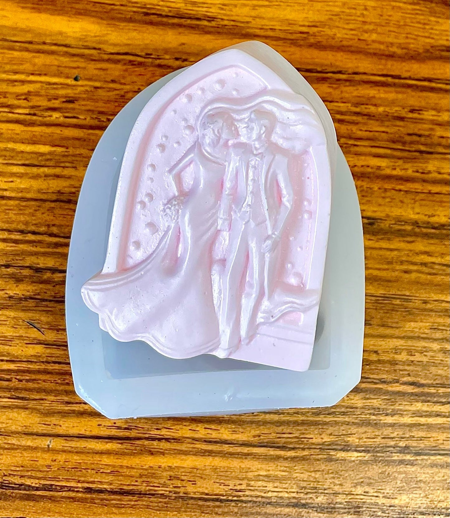 Silicone wedding marriage Mold for soap - wedding favor soap mold - lotion bar mold - food grade