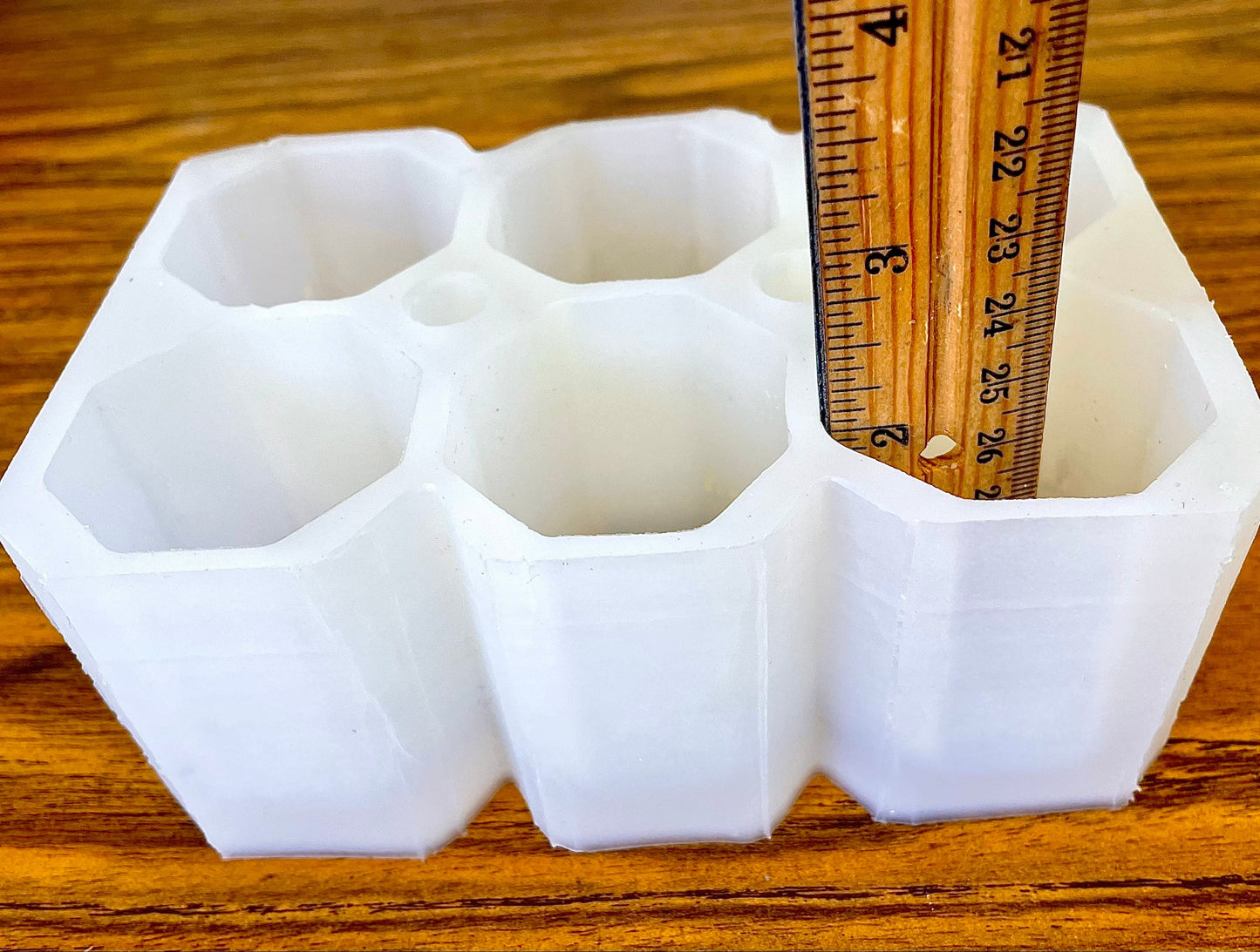 Silicone octagonal votive candle Mold - 6 cavities - octagon candle soap resin mold - homemade