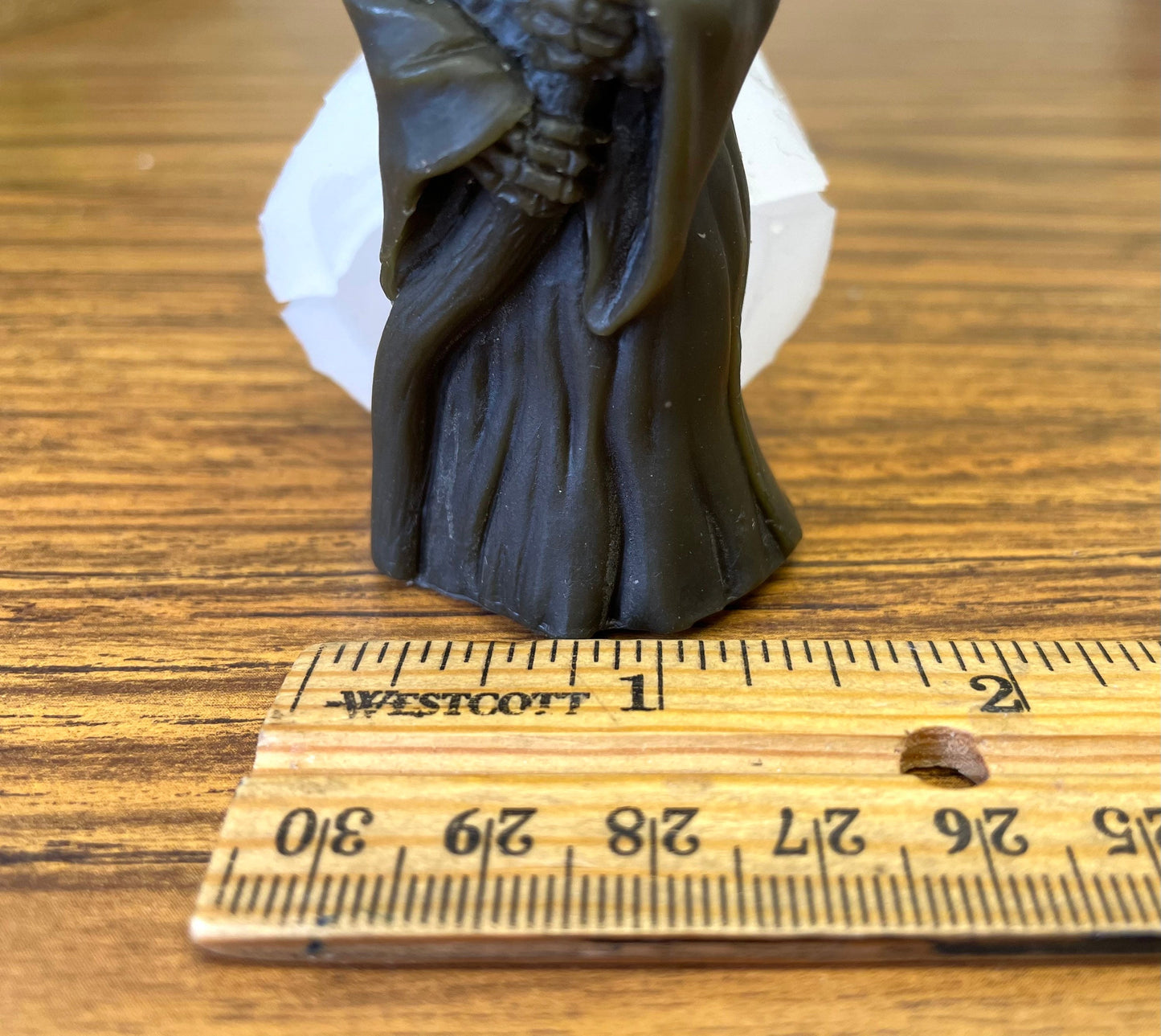Small 3D Silicone Grim Reaper Mold - death mold - Halloween mold - gag gift - homemade - 3 1/4”