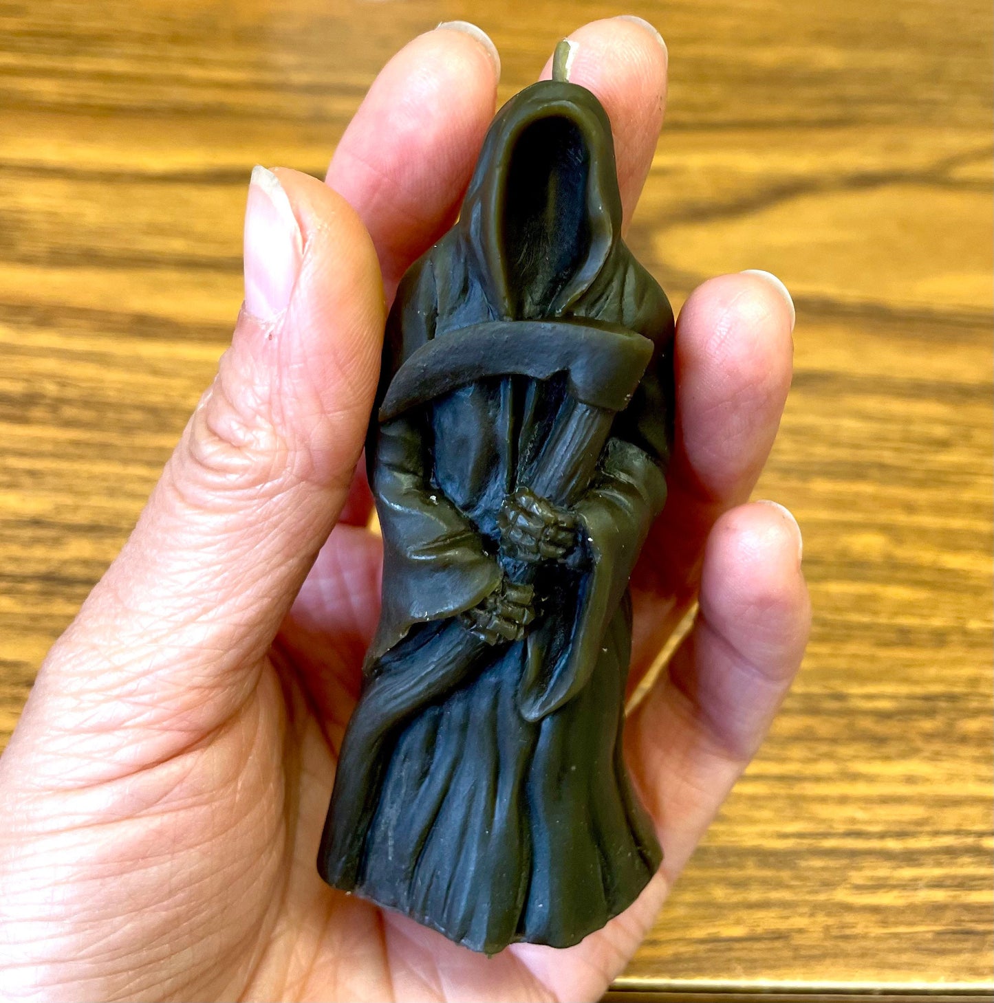 Small 3D Silicone Grim Reaper Mold - death mold - Halloween mold - gag gift - homemade - 3 1/4”