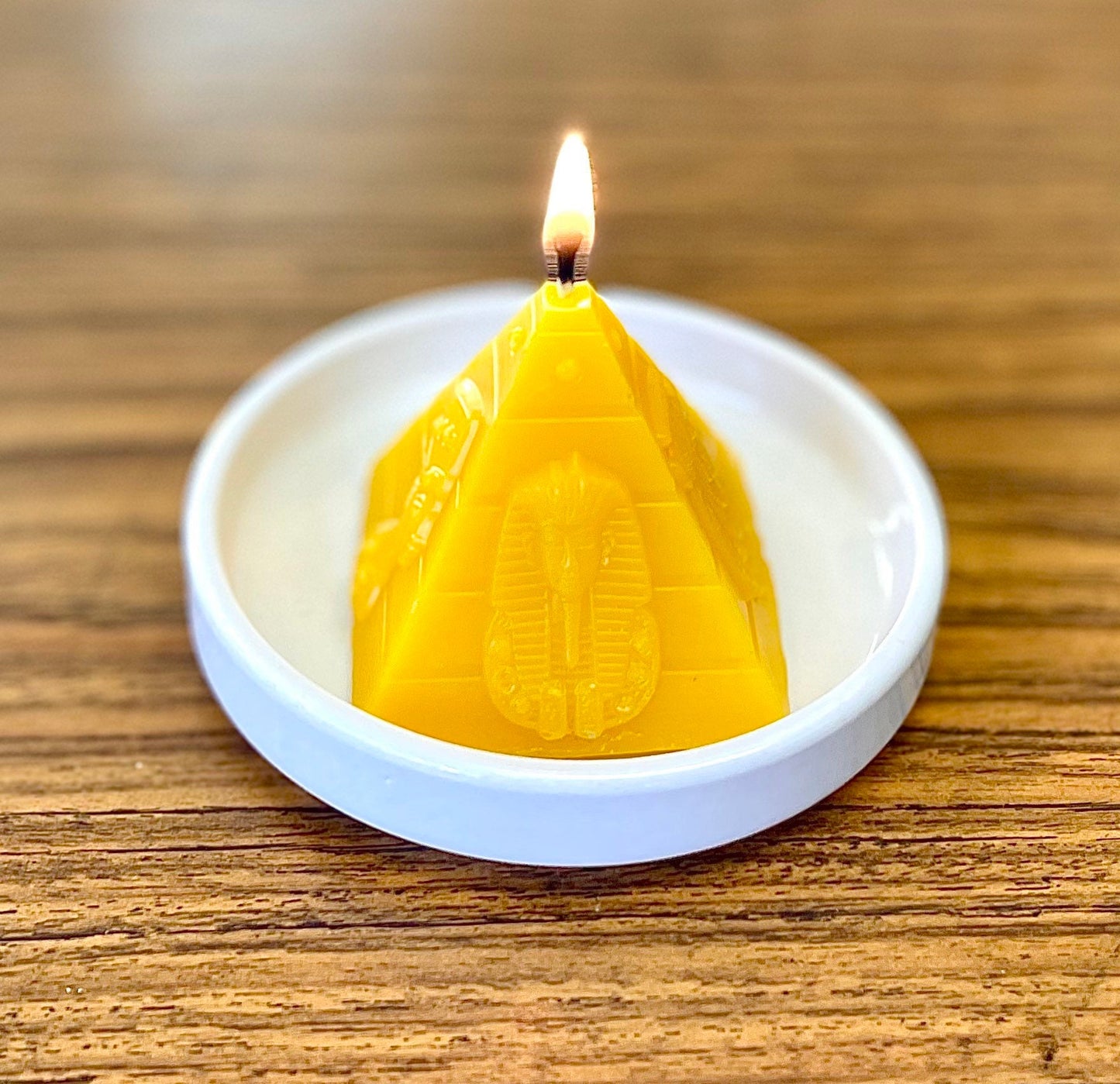 Silicone pyramid Mold - Egyptian pyramid - candle soap mold - pillar triangle candle mold - homemade - 2 1/4”